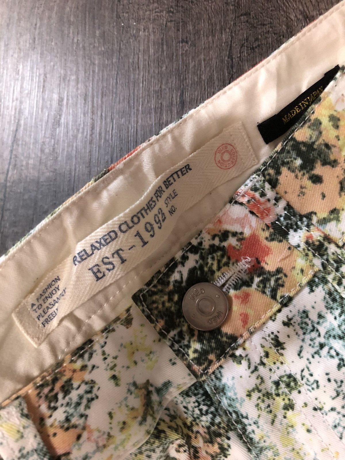 Designer × Japanese Brand × Yohji Yamamoto INÉD By Yohji Yamamoto Flower Multicolor Pant Size 30" / US 8 / IT 44 - 12 Thumbnail