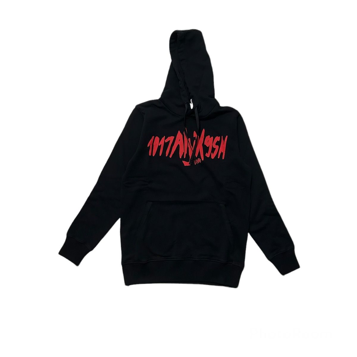 Pre-owned Alyx New 1017  9sm Logo Hooded Sweatshirt Size M In Black