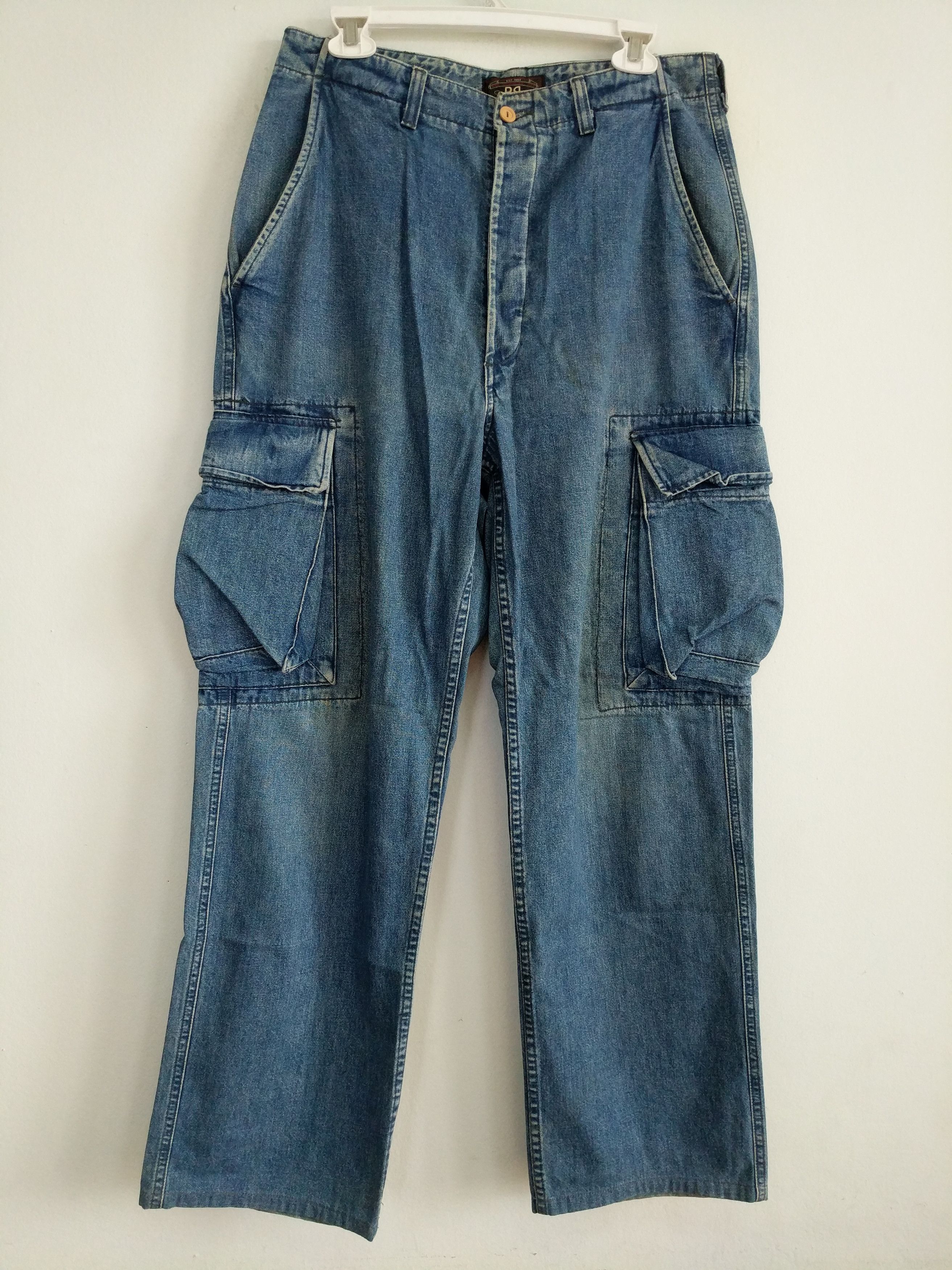 RRL Denim Cargo Pants 90’s Vintage RRL Ralph Lauren 90's Vintage Denim Cargo Pants Size 32/32 Indigo