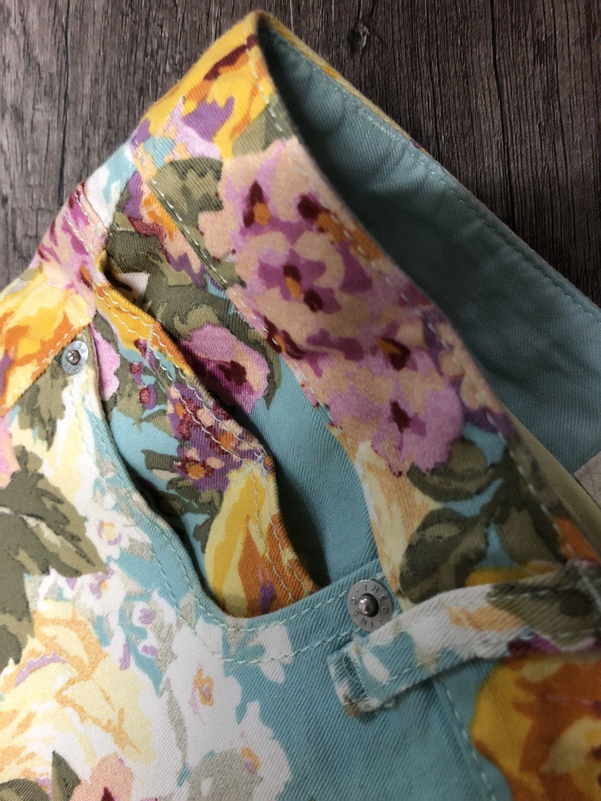 Japanese Brand × Y's × Yohji Yamamoto Vintage Ined Yohji Yamamoto Flower Pant Size 29" - 15 Thumbnail