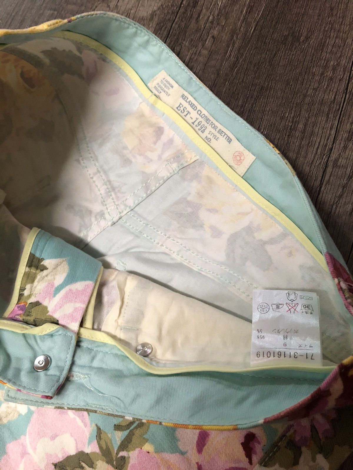Japanese Brand × Y's × Yohji Yamamoto Vintage Ined Yohji Yamamoto Flower Pant Size 29" - 17 Thumbnail