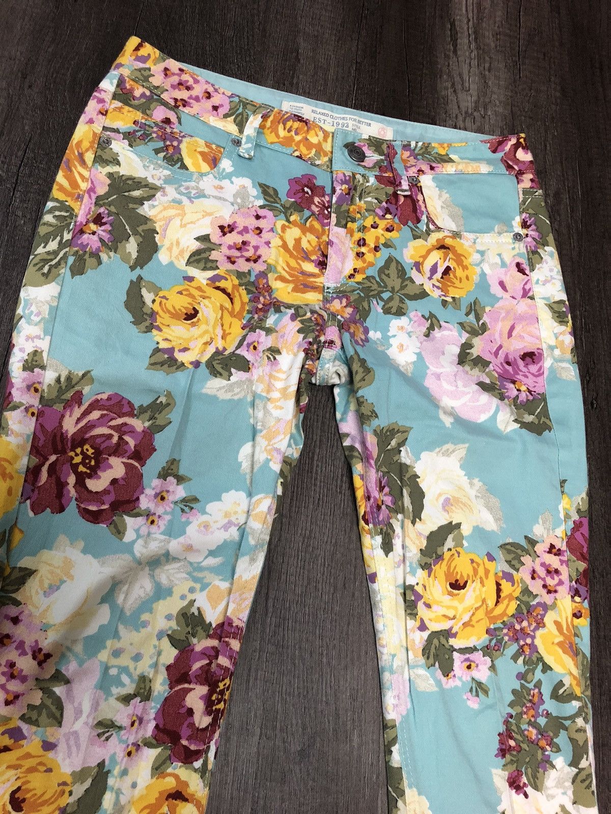 Japanese Brand × Y's × Yohji Yamamoto Vintage Ined Yohji Yamamoto Flower Pant Size 29" - 5 Thumbnail