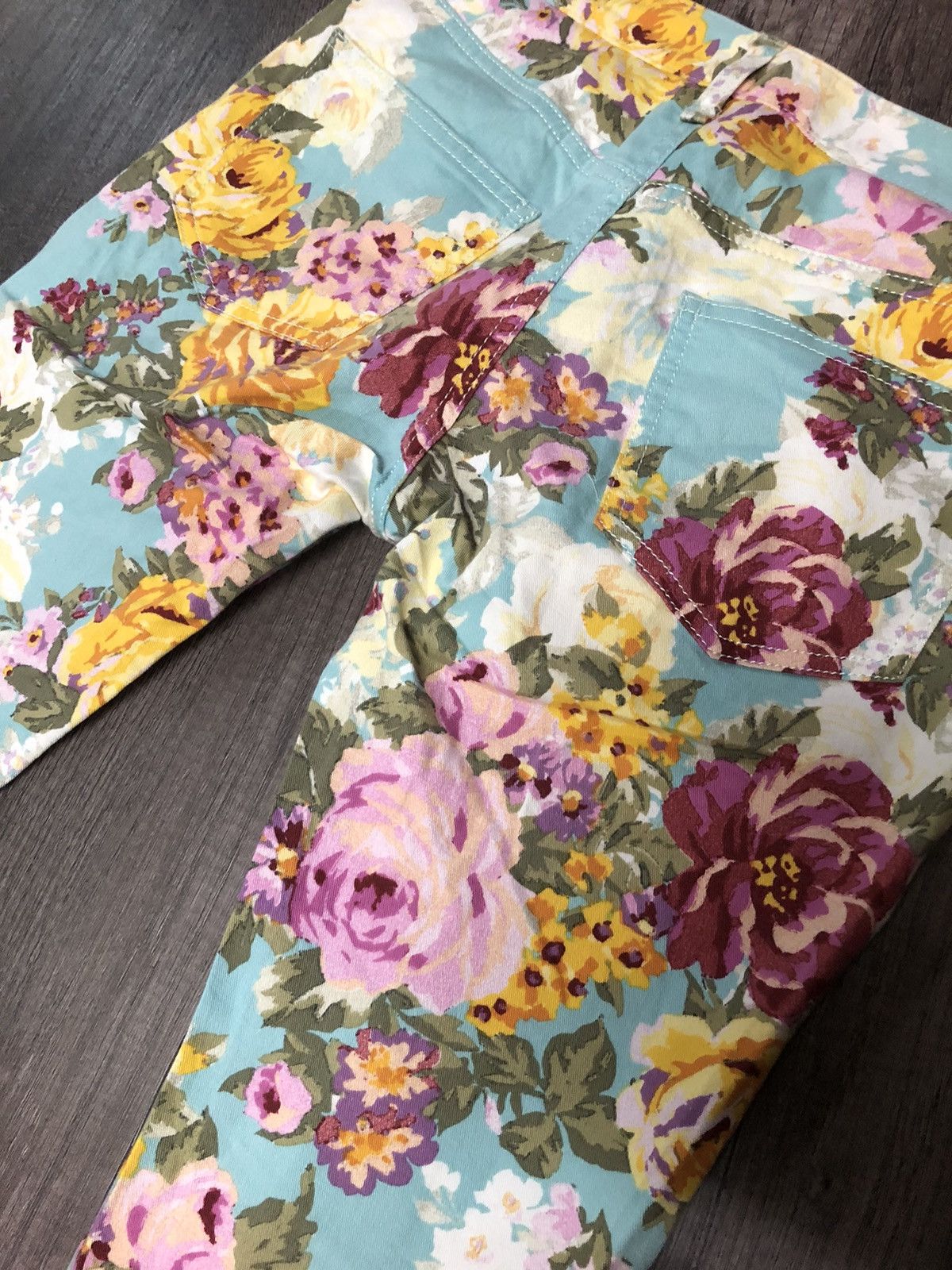 Japanese Brand × Y's × Yohji Yamamoto Vintage Ined Yohji Yamamoto Flower Pant Size 29" - 2 Thumbnail