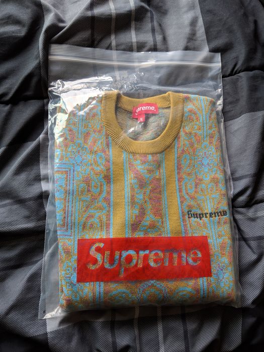 Supreme Tapestry Sweater | Grailed