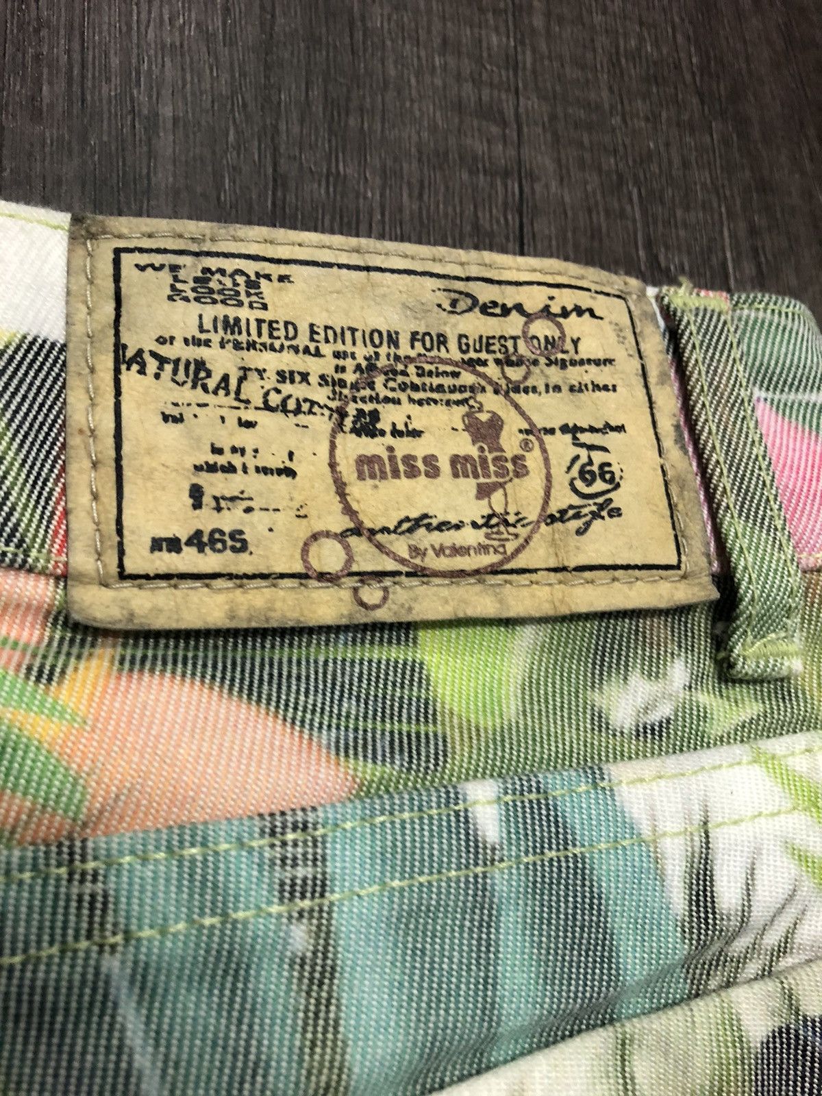Vintage Miss Miss Denim Jeans Fullprint Flower Size 28" / US 6 / IT 42 - 9 Thumbnail