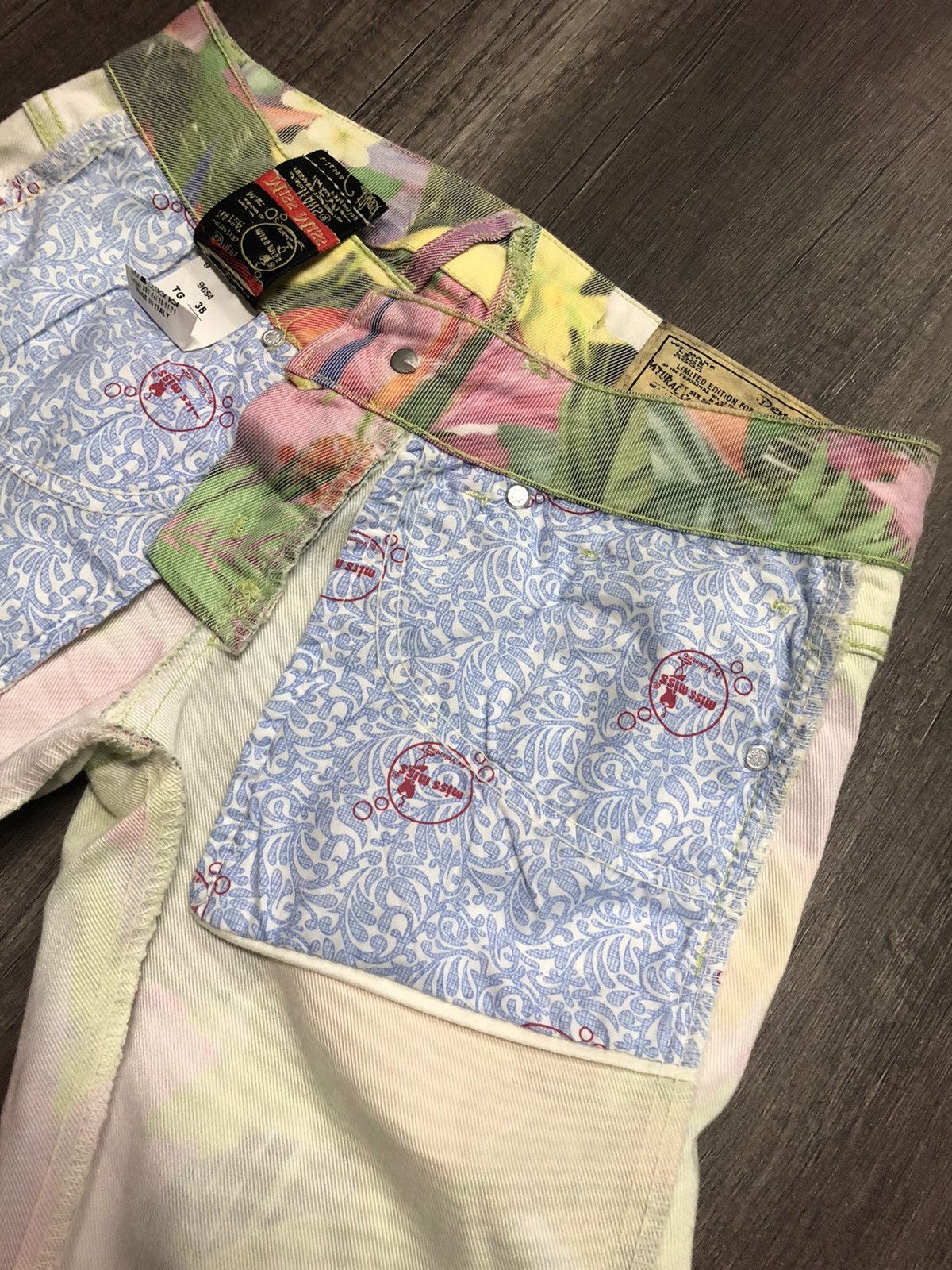 Vintage Miss Miss Denim Jeans Fullprint Flower Size 28" / US 6 / IT 42 - 19 Thumbnail