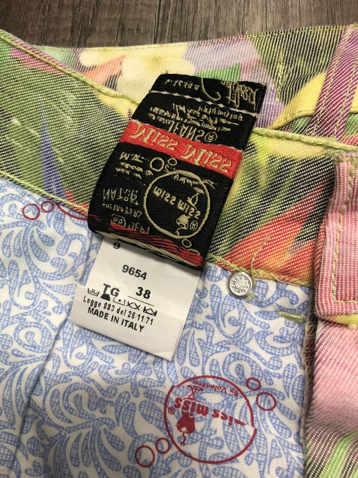 Vintage Miss Miss Denim Jeans Fullprint Flower Size 28" / US 6 / IT 42 - 16 Thumbnail