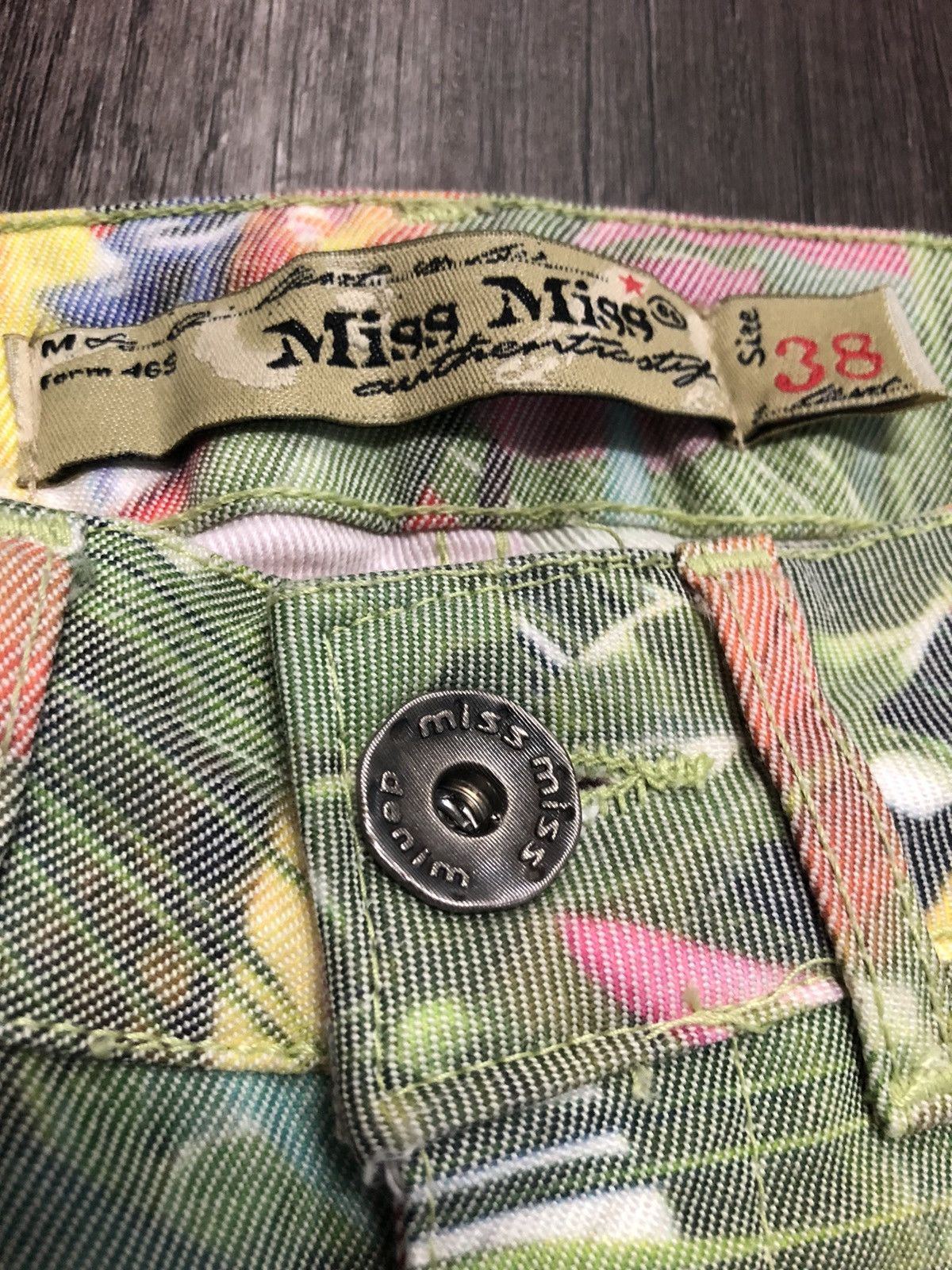 Vintage Miss Miss Denim Jeans Fullprint Flower Size 28" / US 6 / IT 42 - 10 Thumbnail