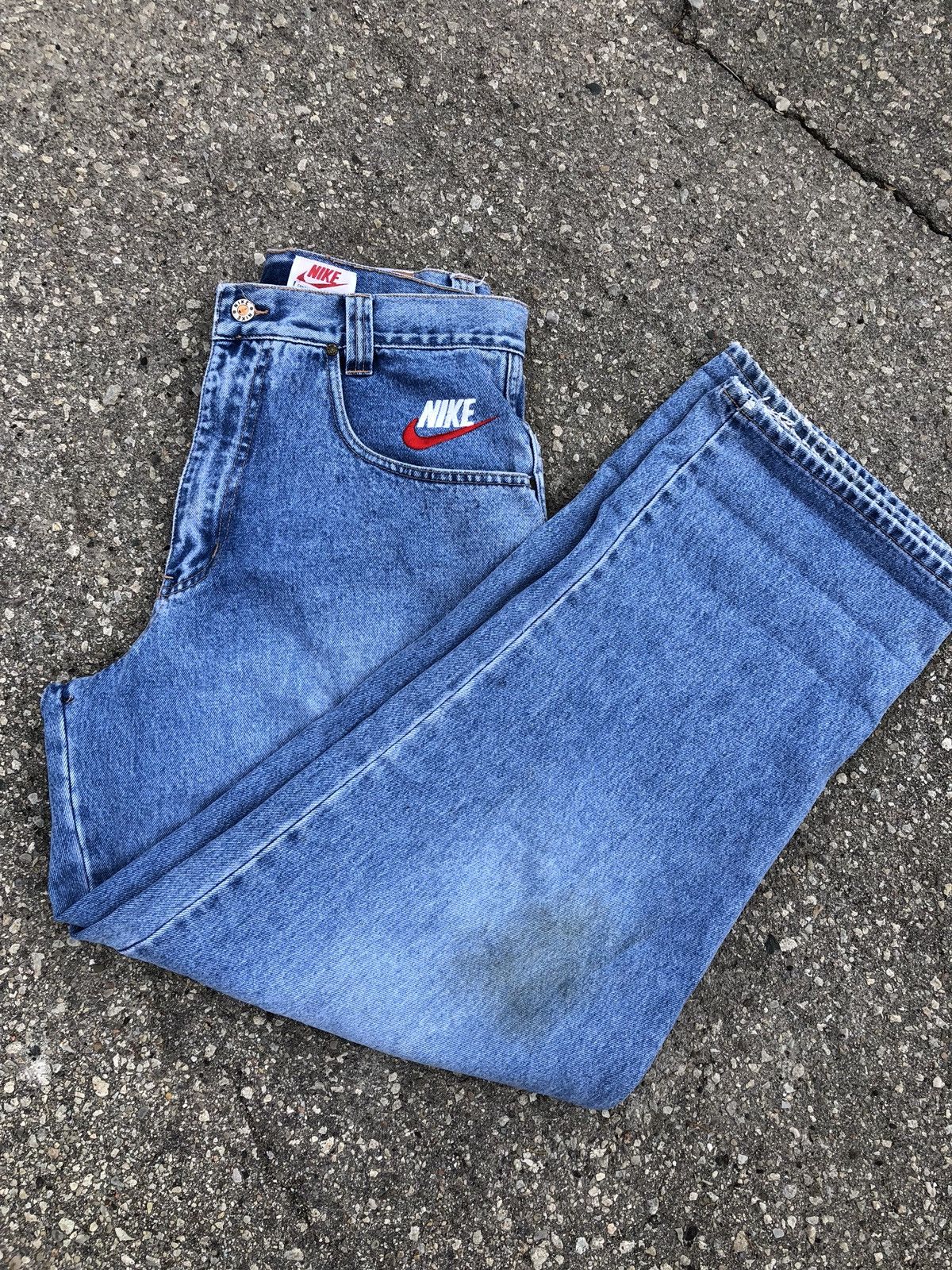 bus Med andre band digtere Nike RARE Vintage Nike Jeans | Grailed