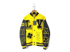 Louis Vuitton Leather Embroidered Varsity Black