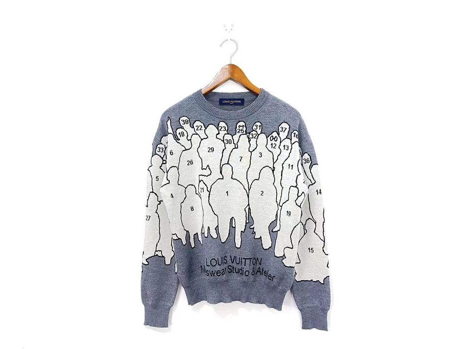 Louis Vuitton, Shirts, Louis Vuitton Studio Jacquard Crewneck Sweater  Size M
