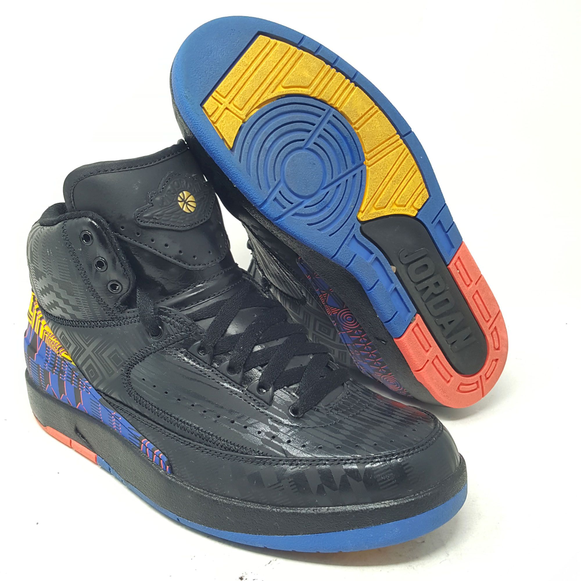 Retro 2 II Black History Month bq7618-007 Gold US 8 African