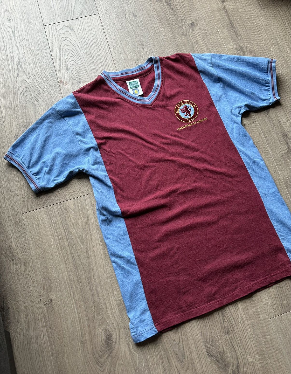Vintage Aston Villa Vintage Score Draw Soccer Jersey Size US L / EU 52-54 / 3 - 2 Thumbnail