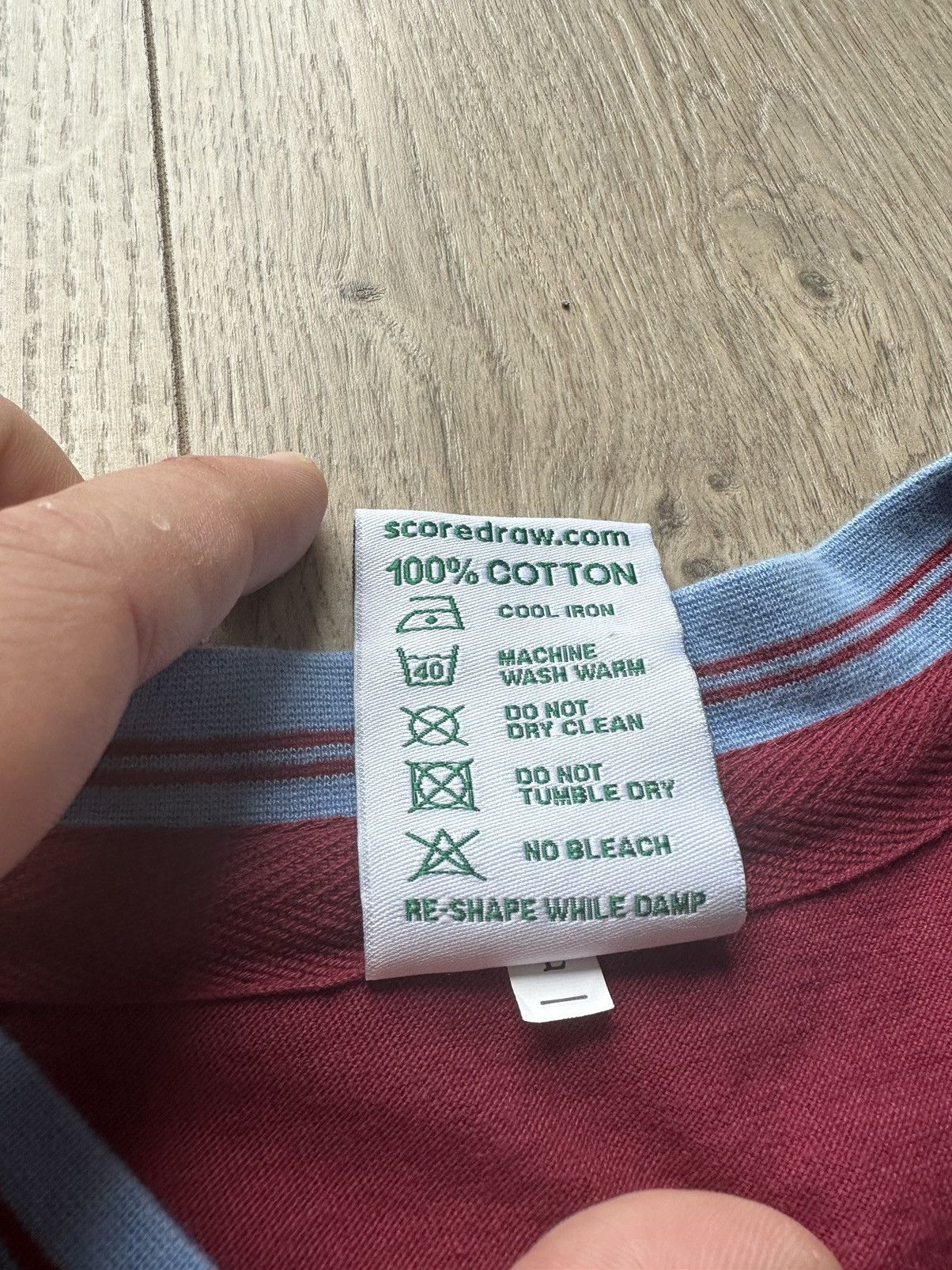 Vintage Aston Villa Vintage Score Draw Soccer Jersey Size US L / EU 52-54 / 3 - 6 Thumbnail