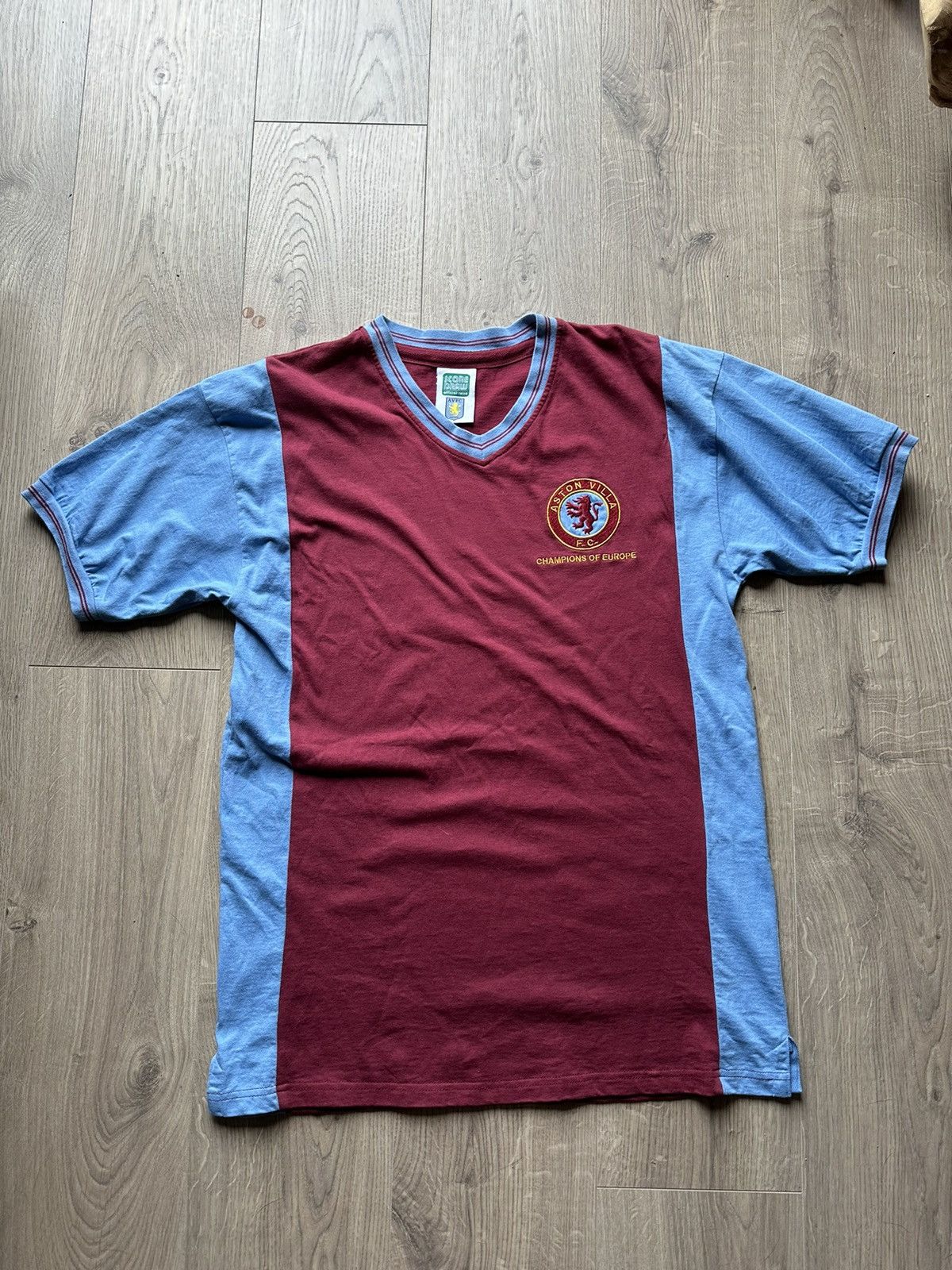 Vintage Aston Villa Vintage Score Draw Soccer Jersey Size US L / EU 52-54 / 3 - 1 Thumbnail