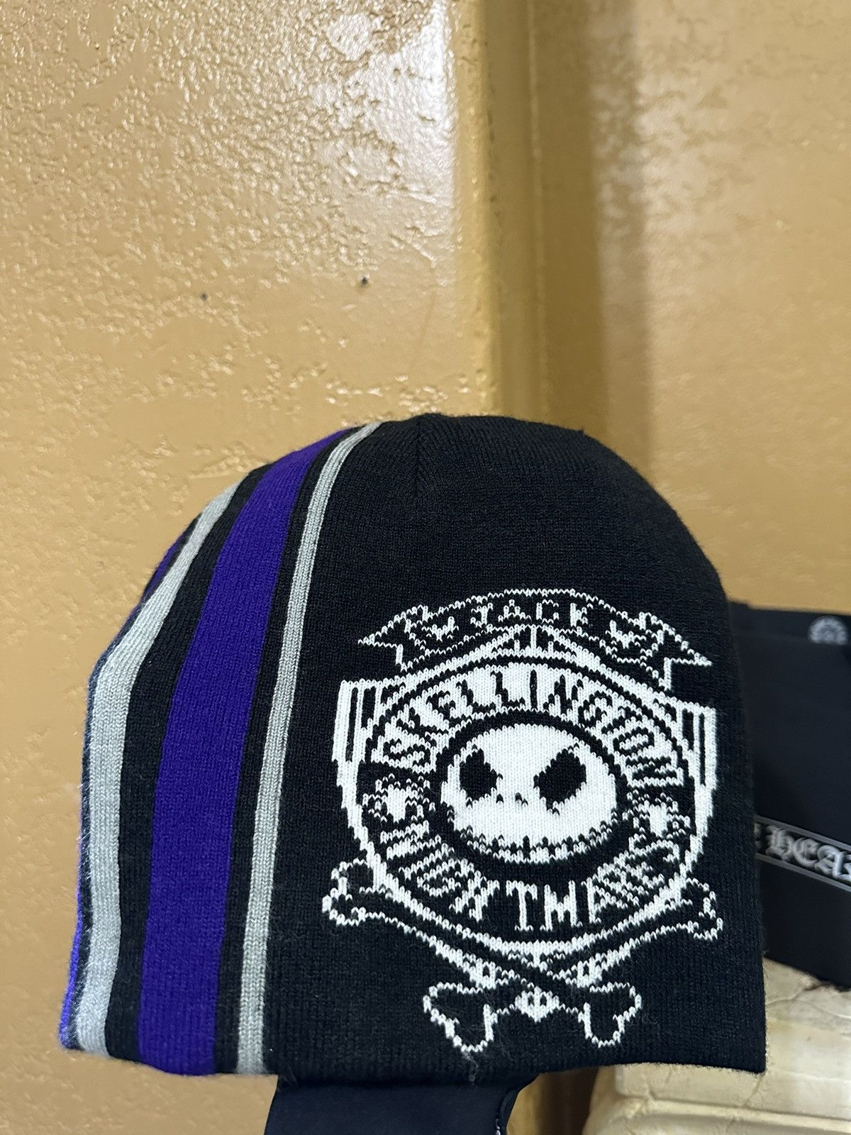 Disney × Japanese Brand ☠️ Y2K Jack Skellington Nightmare Before Christmas Beanie Size ONE SIZE - 2 Thumbnail
