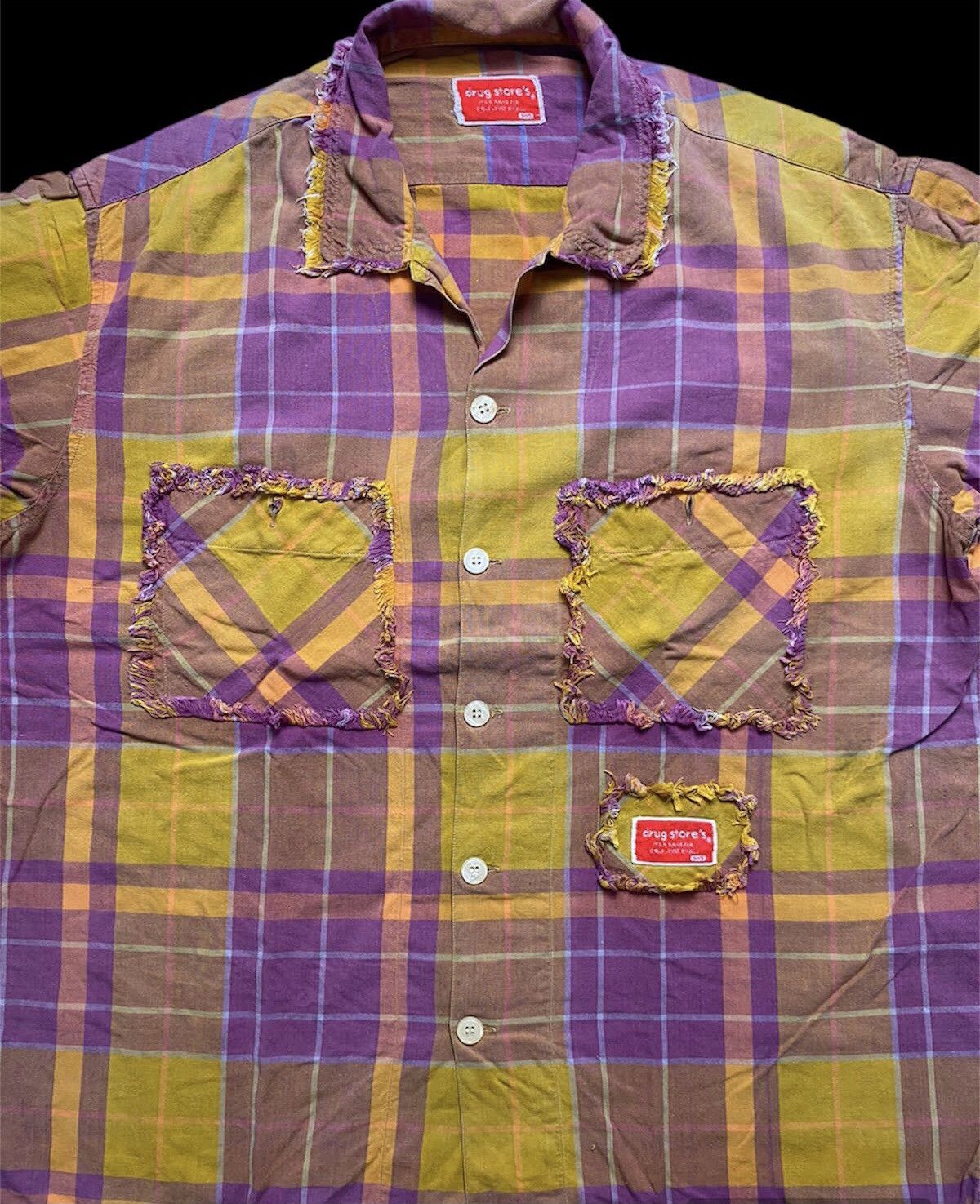If Six Was Nine × KMRii × Le Grande Bleu (L.G.B.) Drug stores punk style shirt Size US L / EU 52-54 / 3 - 2 Thumbnail