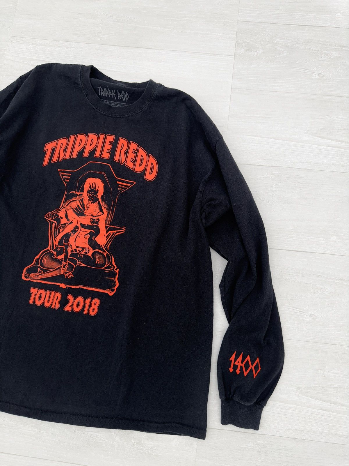 Trippie Redd Trippie Redd Black Trippie Red Black + Red 1400 Long Sleeve Size US XL / EU 56 / 4 - 2 Thumbnail