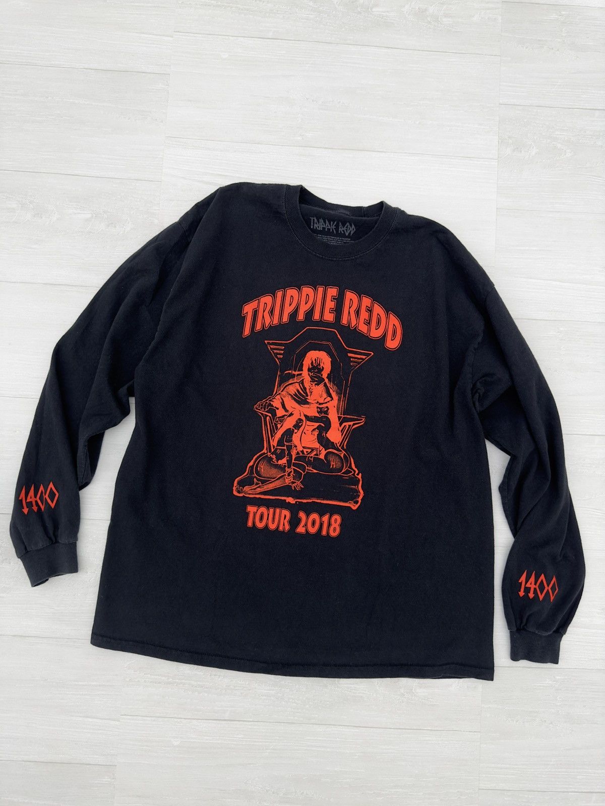 Trippie Redd Trippie Redd Black Trippie Red Black + Red 1400 Long Sleeve Size US XL / EU 56 / 4 - 1 Thumbnail