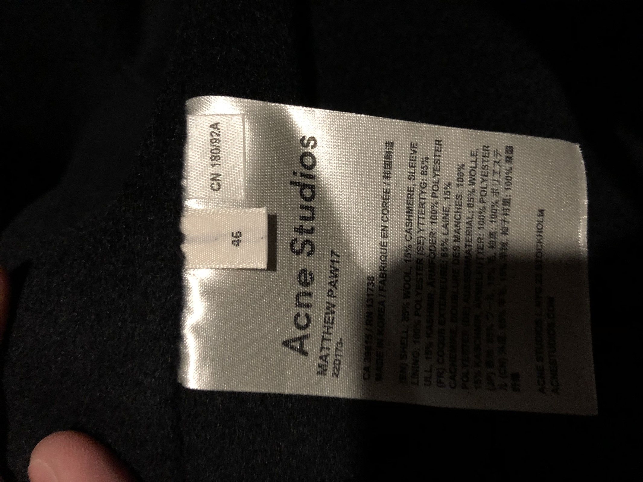 Acne Studios Matthew Coat | Grailed