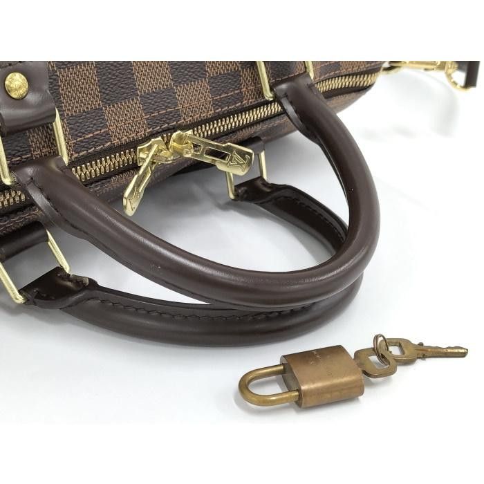 Louis Vuitton Speedy Bandouliere 30 2 Way Shoulder Bag Damier Ebene