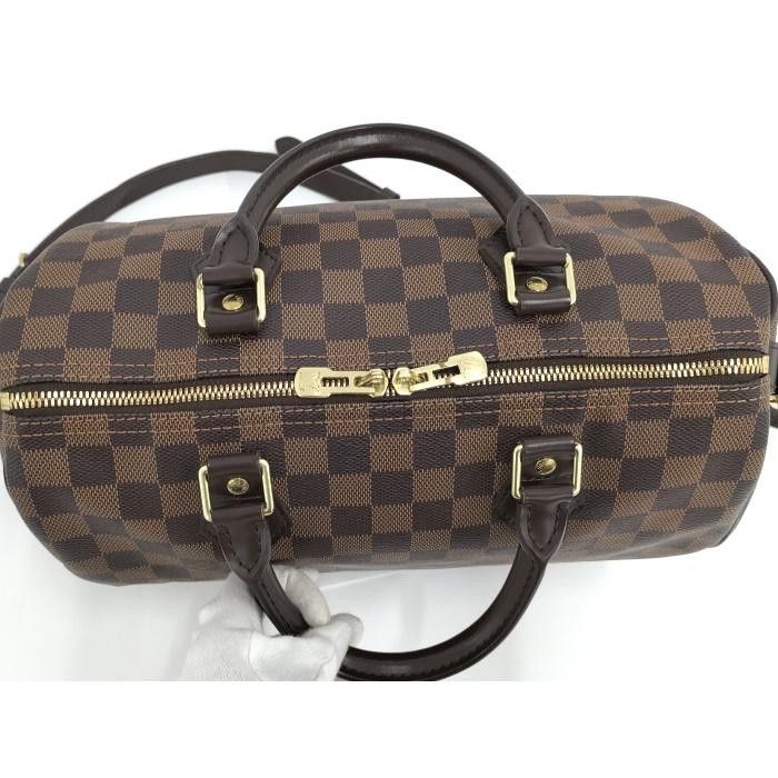 Louis Vuitton Speedy Bandouliere 30 2 Way Shoulder Bag Damier Ebene