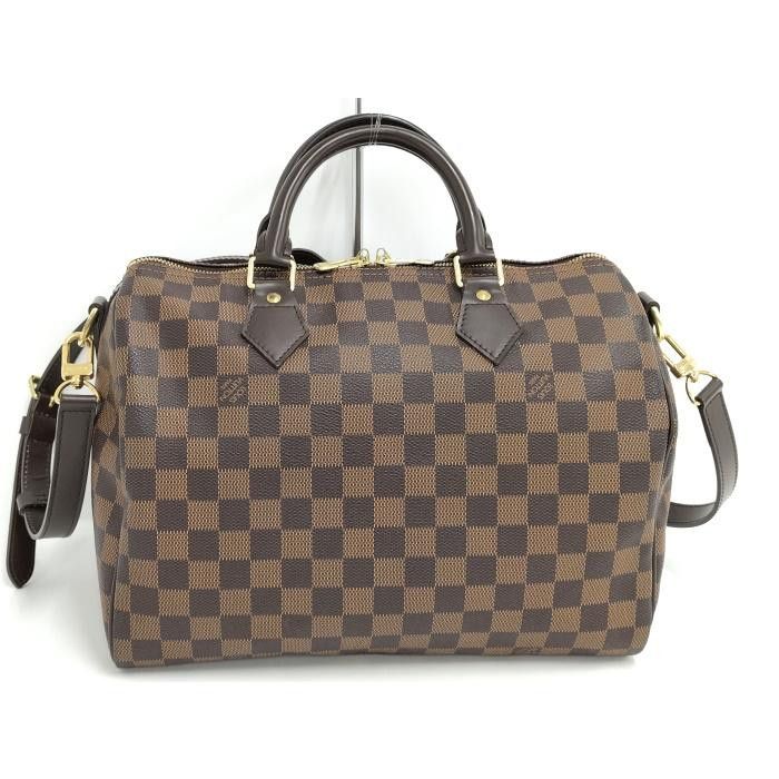 Louis Vuitton Speedy Bandouliere 30 2 Way Shoulder Bag Damier Ebene