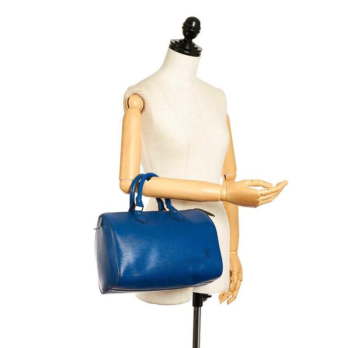 Louis Vuitton Epi Speedy 25 Boston Handbag Toledo Blue – Timeless Vintage  Company