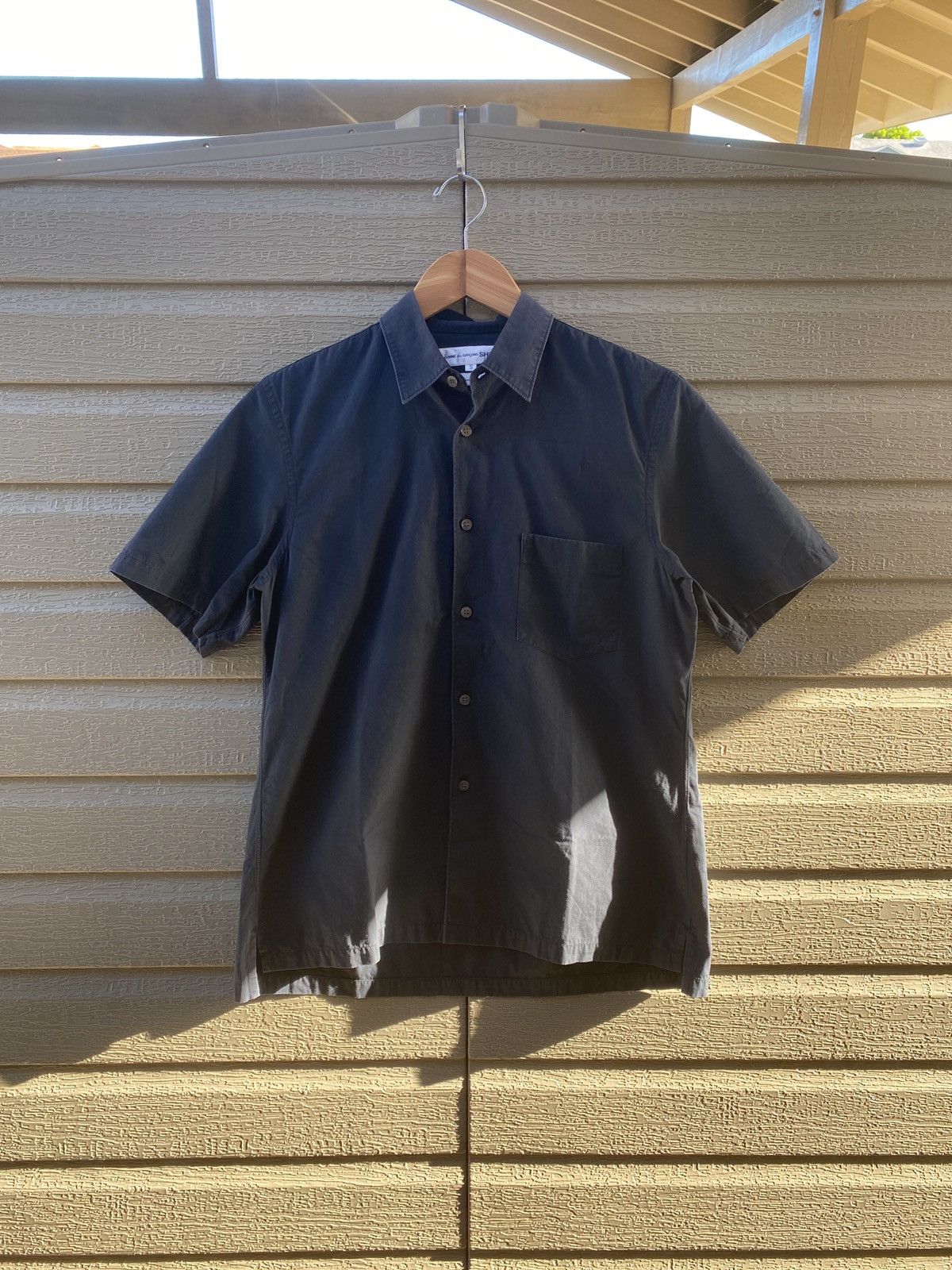 Comme des Garcons 2000s CDG Shirt Black Pocket Button Up | Grailed