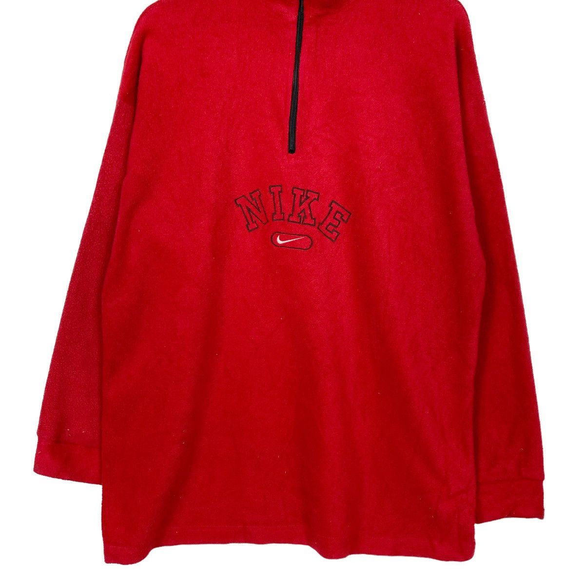 Nike Vintage 00's Nike Swoosh Big Logo Half Zip Fleece Size US L / EU 52-54 / 3 - 4 Thumbnail