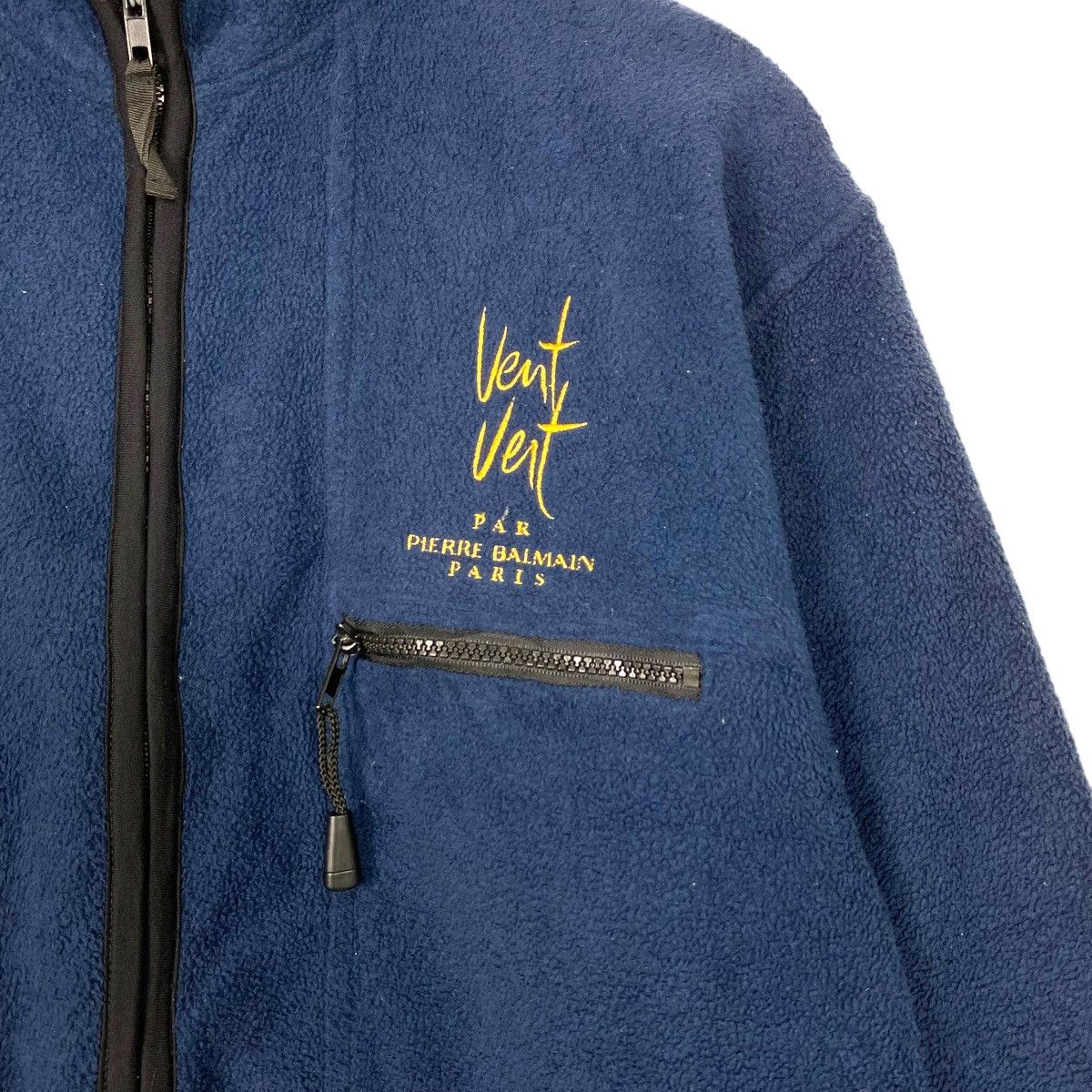 Balmain Vent Vert Pierre Balmain Small Logo Zipper Fleece Size M Size US M / EU 48-50 / 2 - 6 Thumbnail
