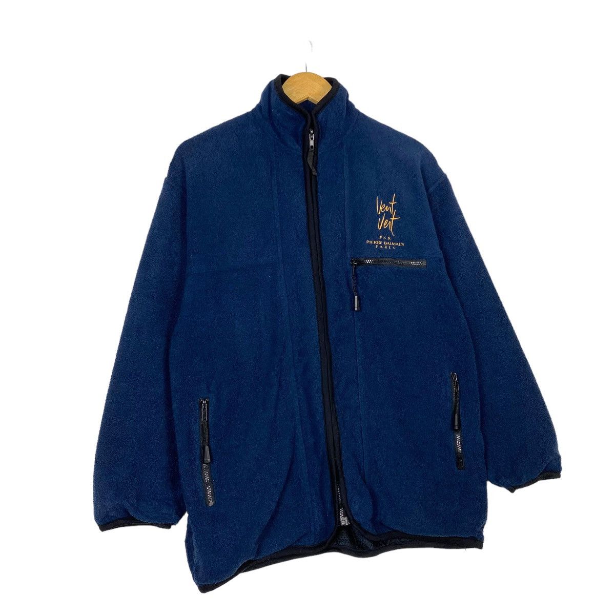 Balmain Vent Vert Pierre Balmain Small Logo Zipper Fleece Size M Size US M / EU 48-50 / 2 - 3 Thumbnail