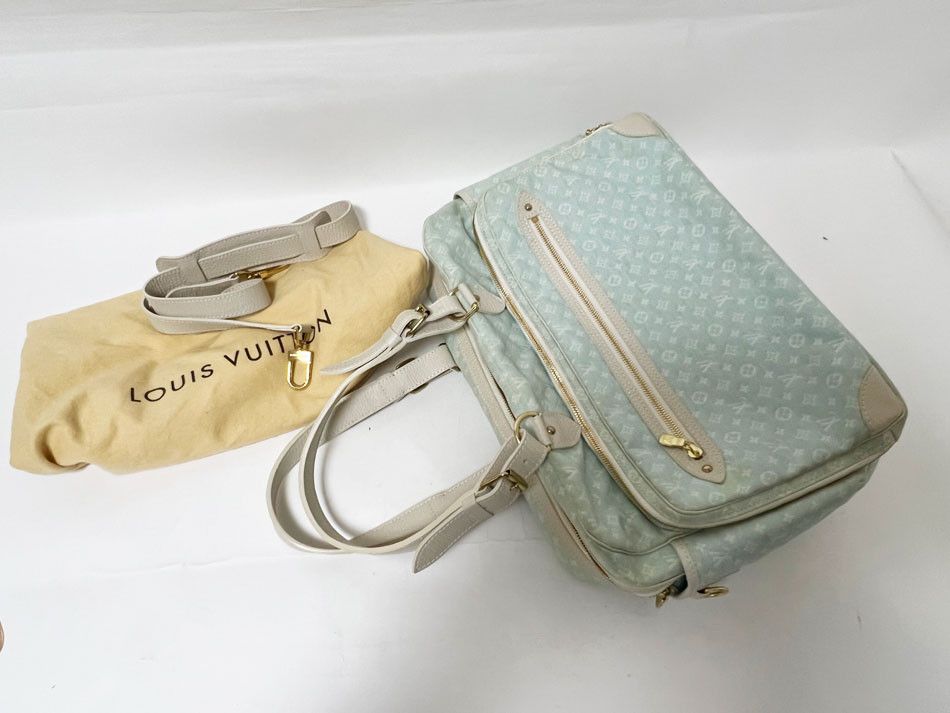 Louis Vuitton Louis Vuitton Mini Lin Sac a Langer Diaper Bag With Strap Blue Grailed