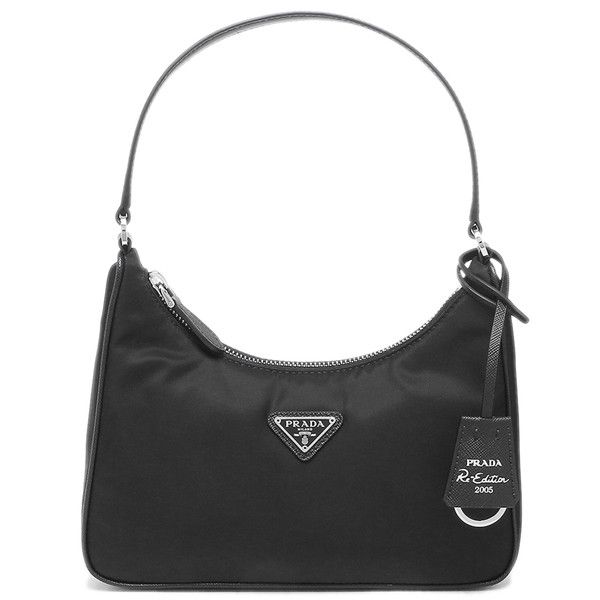 Prada Shoulder Bag Reedition Renylon Mini Bag Triangle Logo Black
