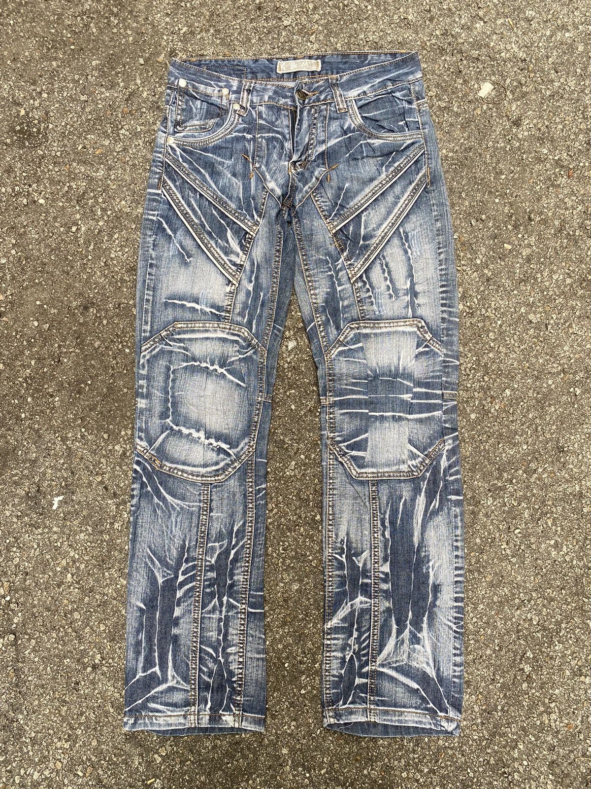 Hysteric Glamour Vintage Kosmo Lupo Denim Cyber Grunge Punk Jeans Size US 31 - 1 Thumbnail