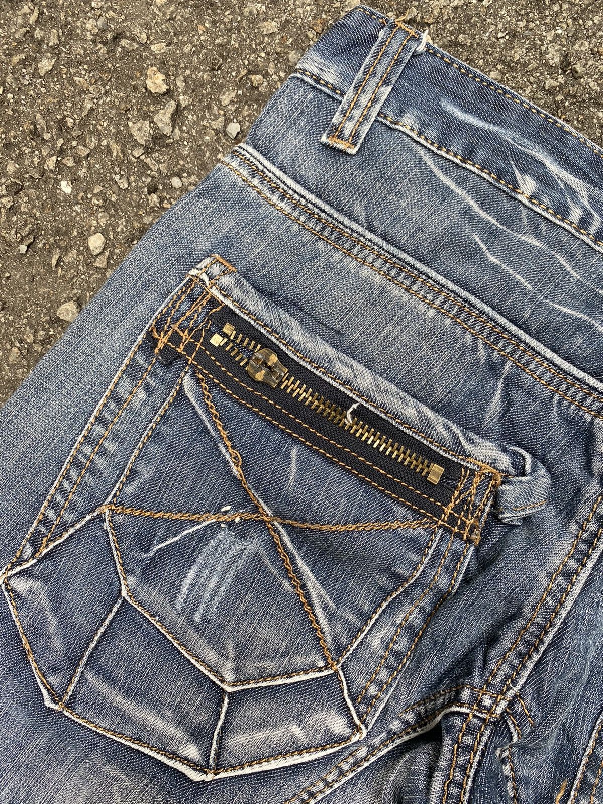 Hysteric Glamour Vintage Kosmo Lupo Denim Cyber Grunge Punk Jeans Size US 31 - 7 Thumbnail