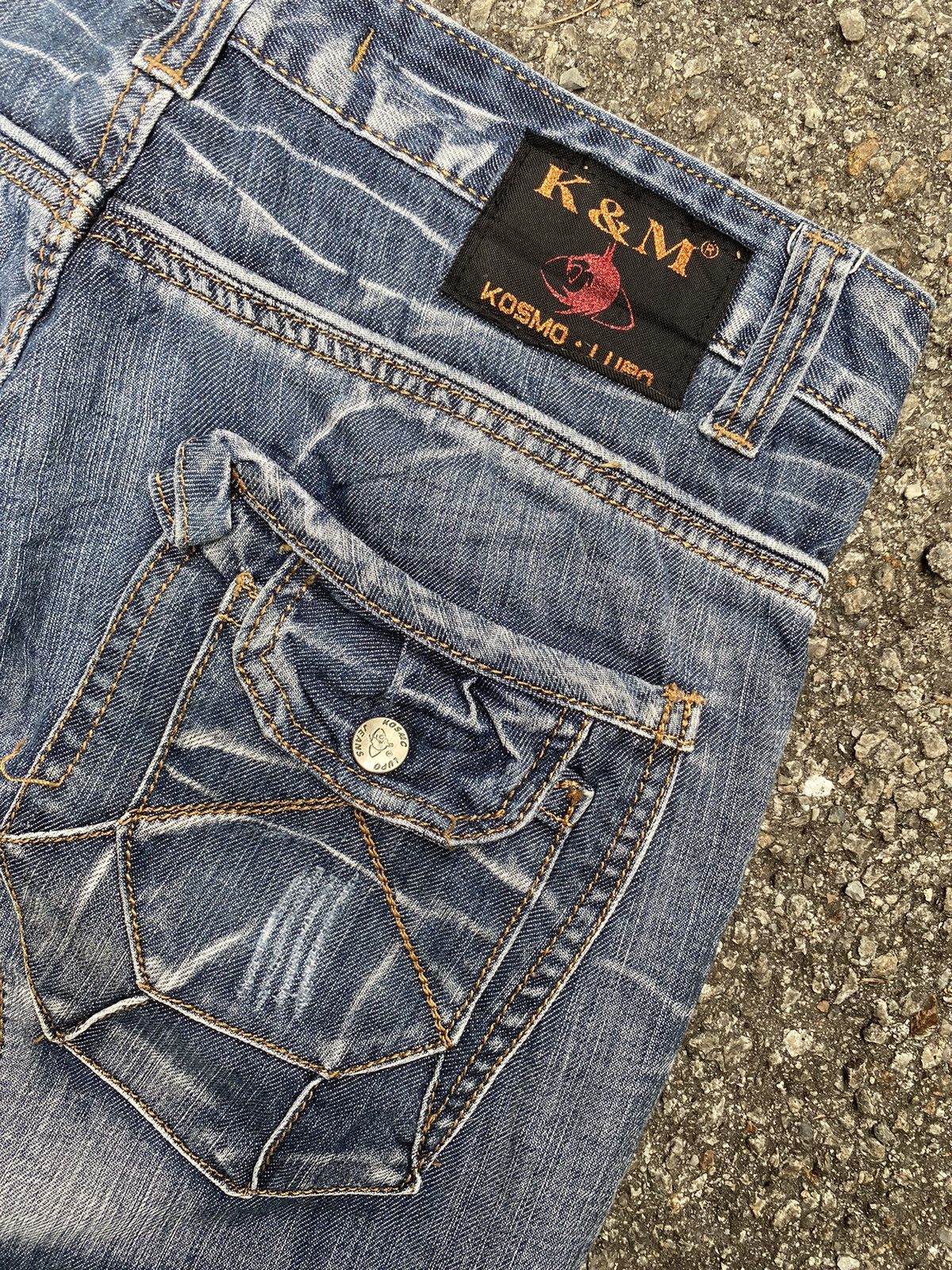 Hysteric Glamour Vintage Kosmo Lupo Denim Cyber Grunge Punk Jeans Size US 31 - 6 Thumbnail