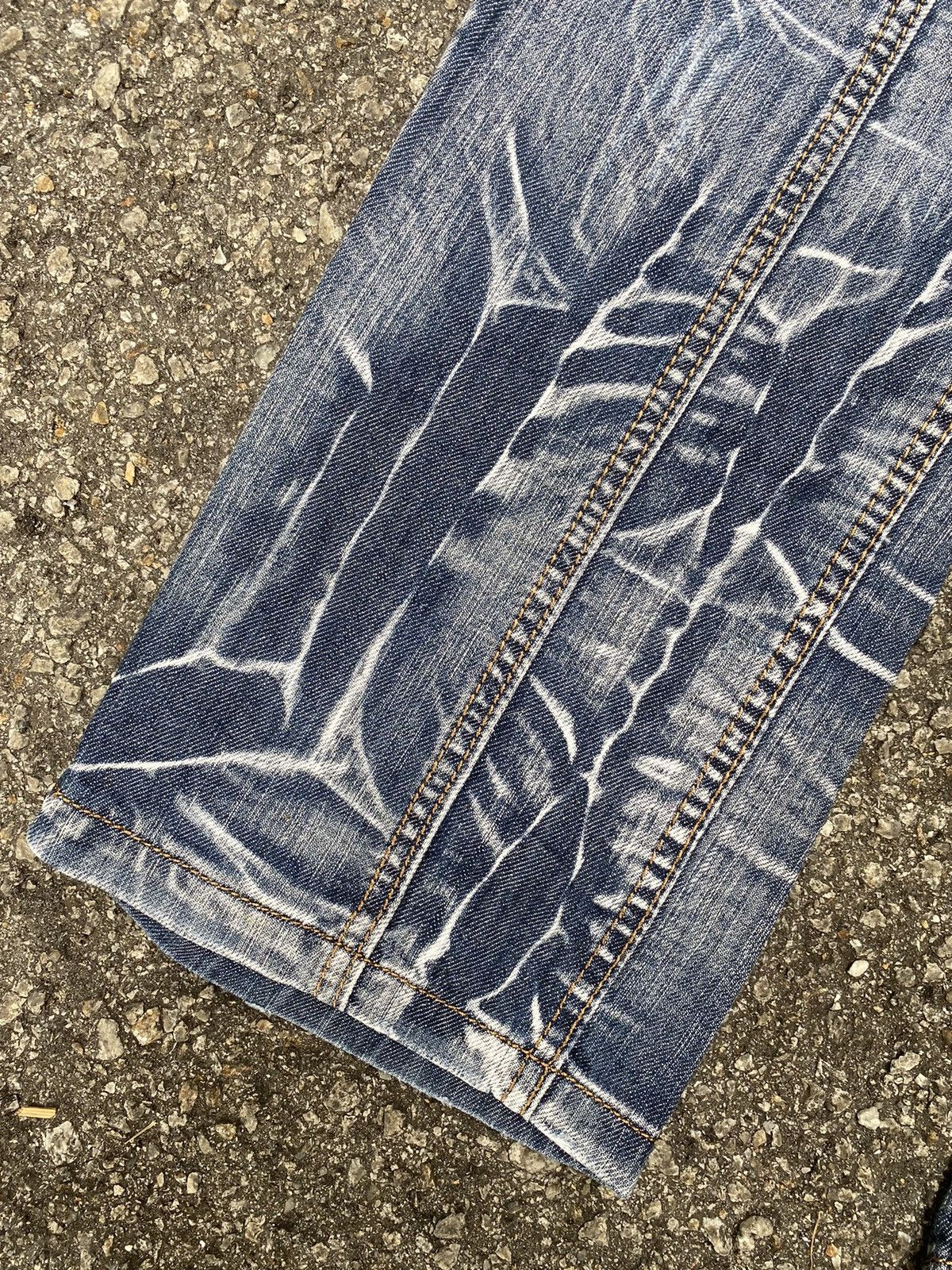 Hysteric Glamour Vintage Kosmo Lupo Denim Cyber Grunge Punk Jeans Size US 31 - 3 Thumbnail