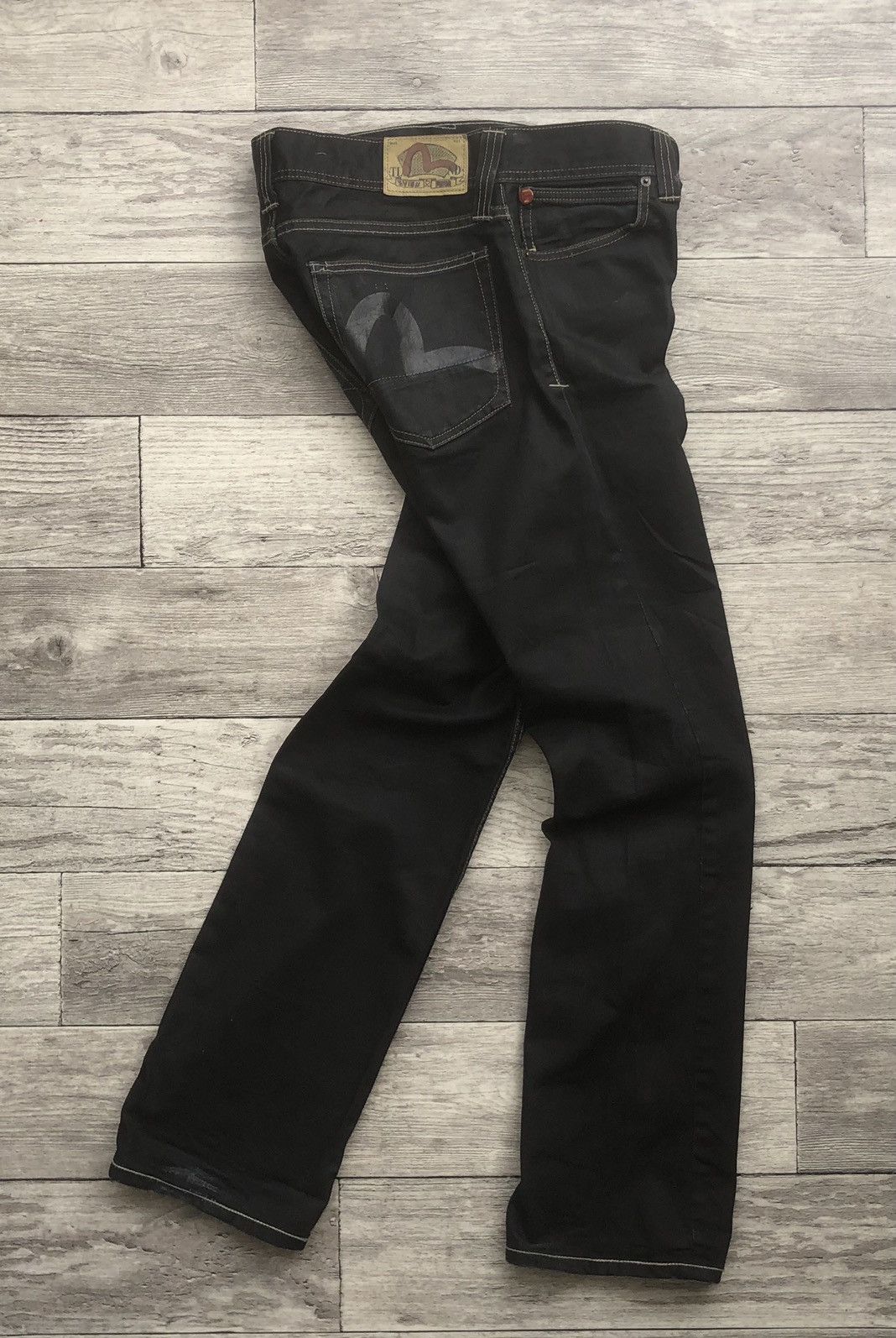 Evisu × Puma 💣 Y2K Evisu x Puma black waxed pant Streetwear Size US 32 / EU 48 - 2 Thumbnail