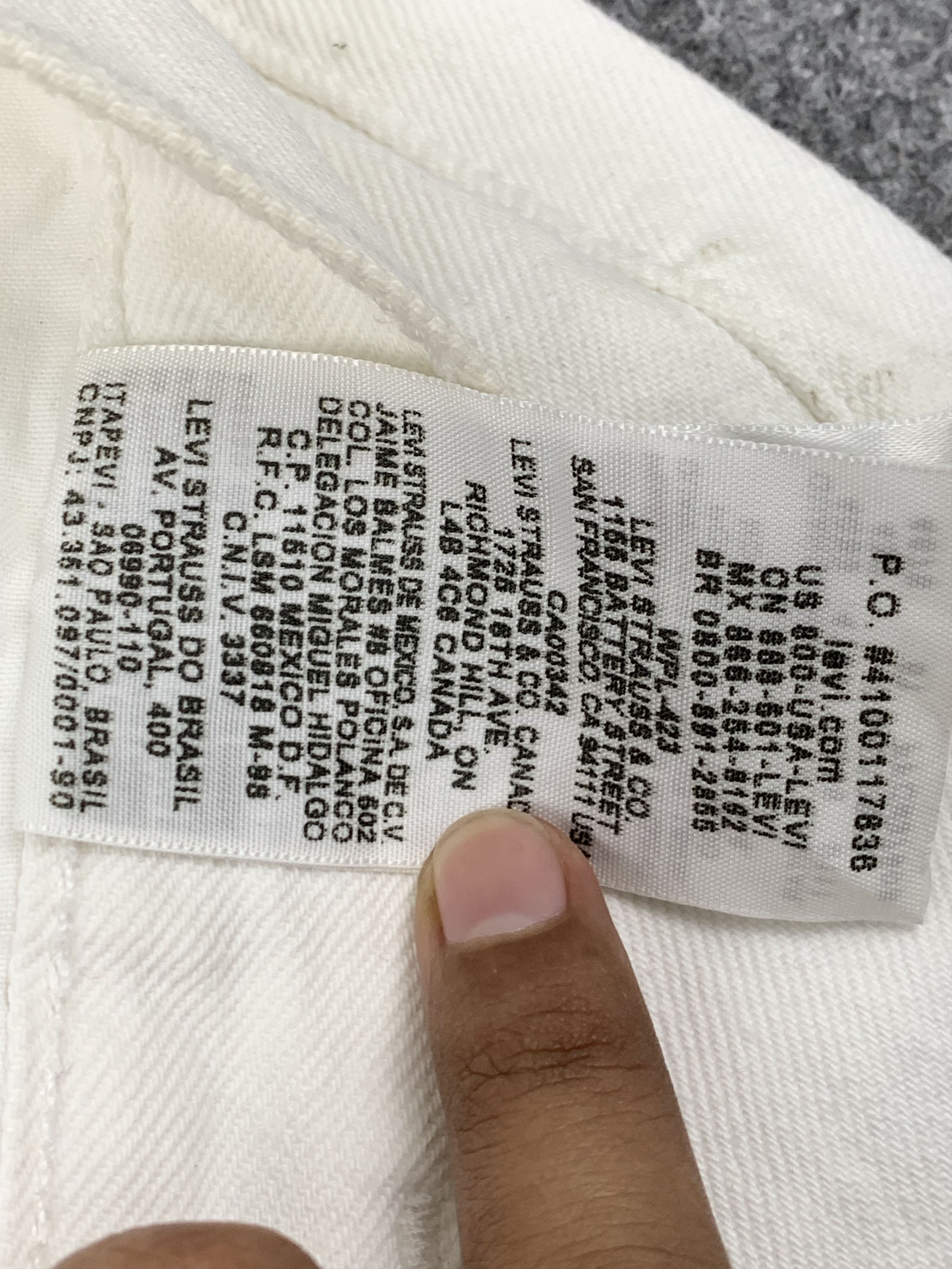 Levi's × Vintage Vintage Levis 501 White Jeans Size US 33 - 10 Thumbnail