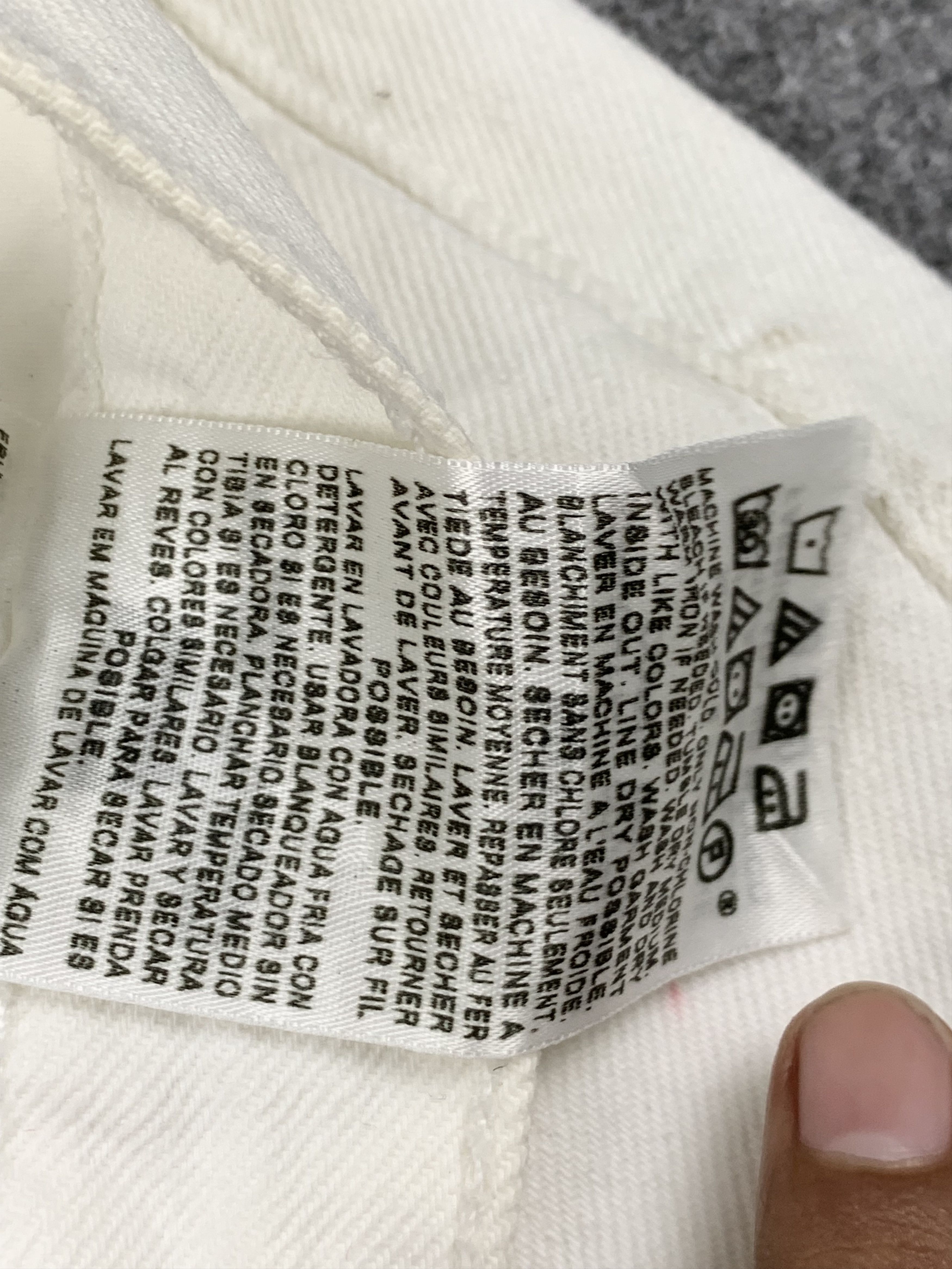 Levi's × Vintage Vintage Levis 501 White Jeans Size US 33 - 9 Thumbnail