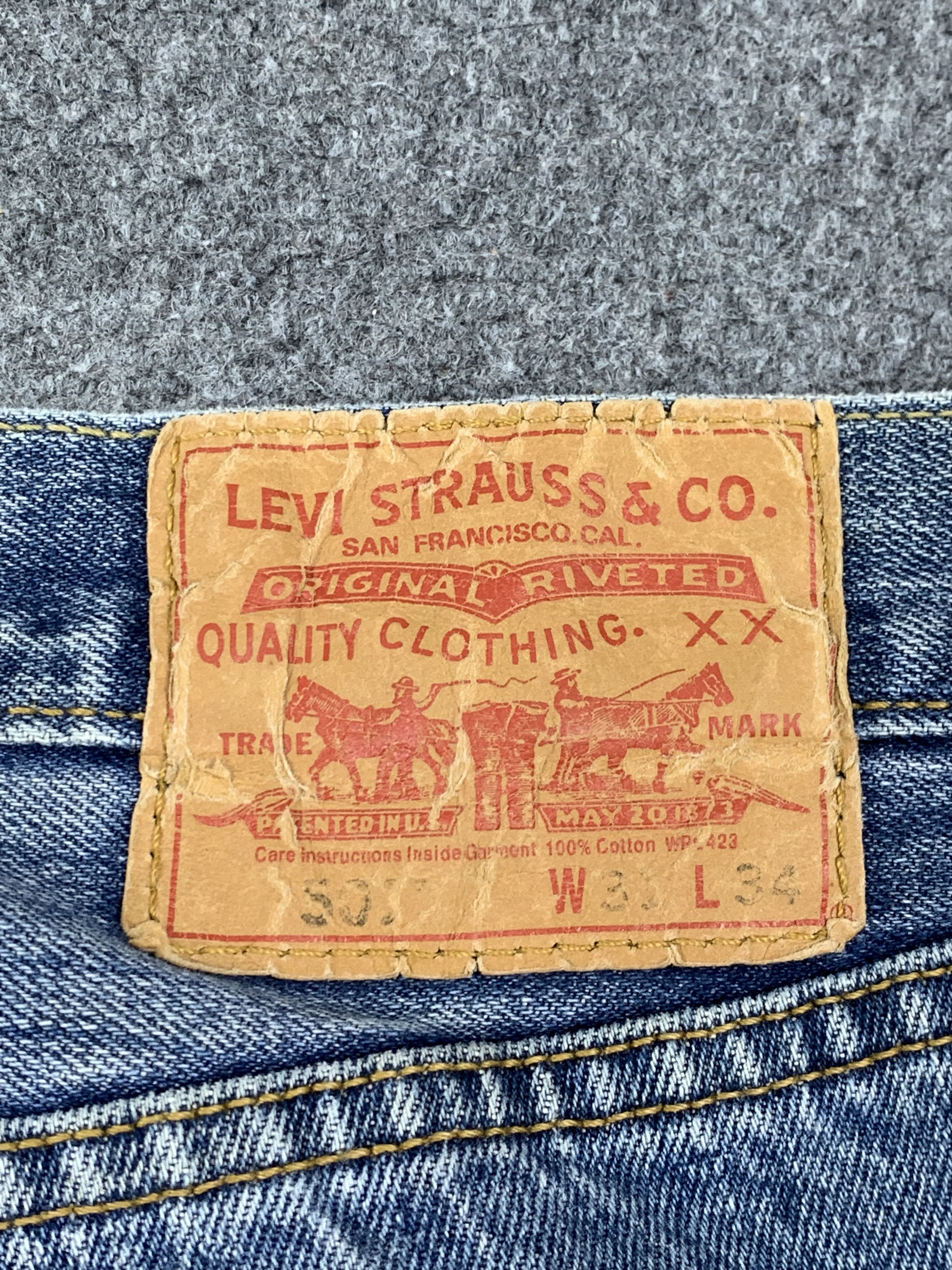 Levi's × Vintage Vintage Levis 501 Faded Blue Jeans DP1713 Size US 32 / EU 48 - 5 Thumbnail