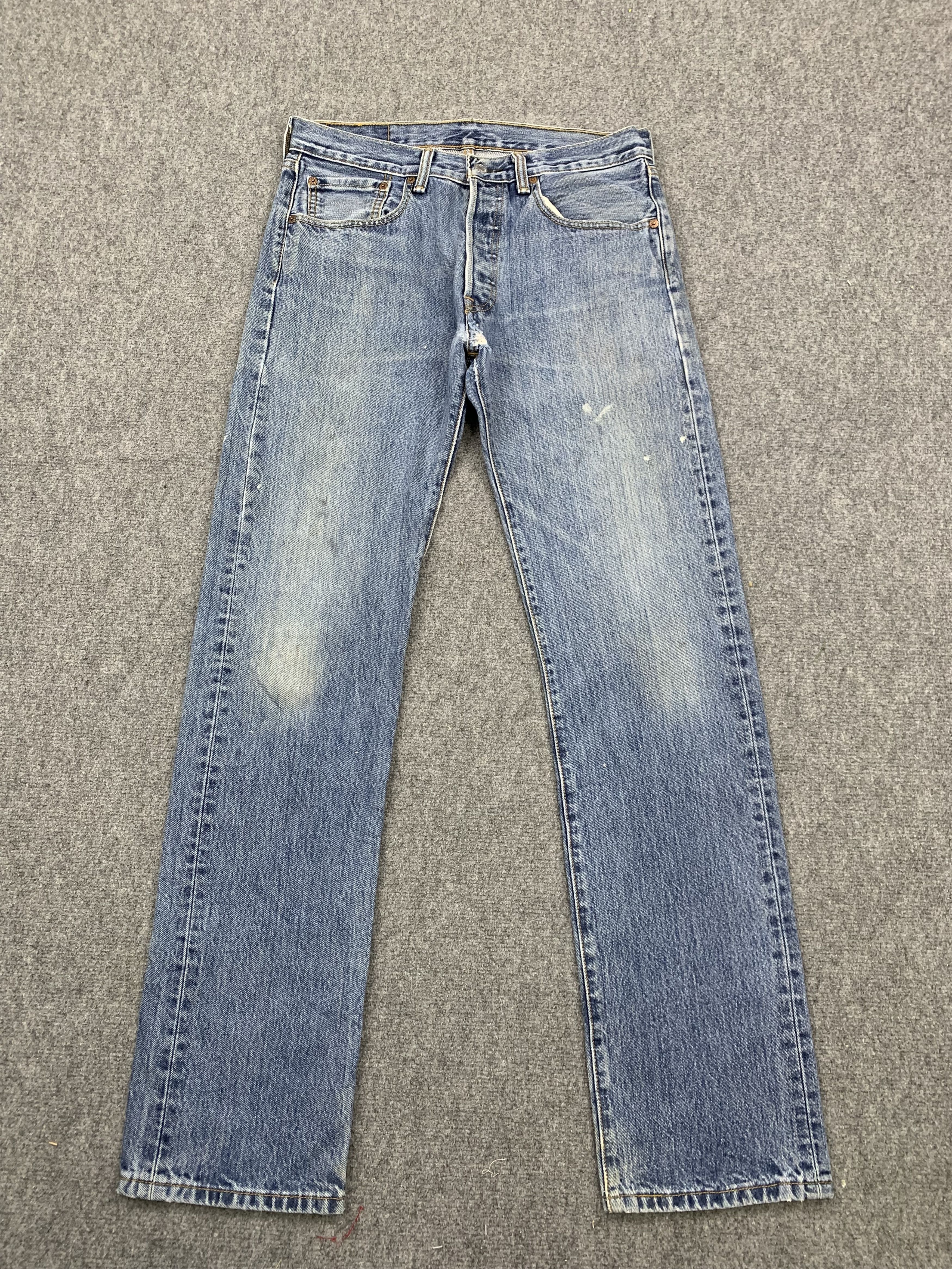 Levi's × Vintage Vintage Levis 501 Faded Blue Jeans DP1713 Size US 32 / EU 48 - 1 Thumbnail