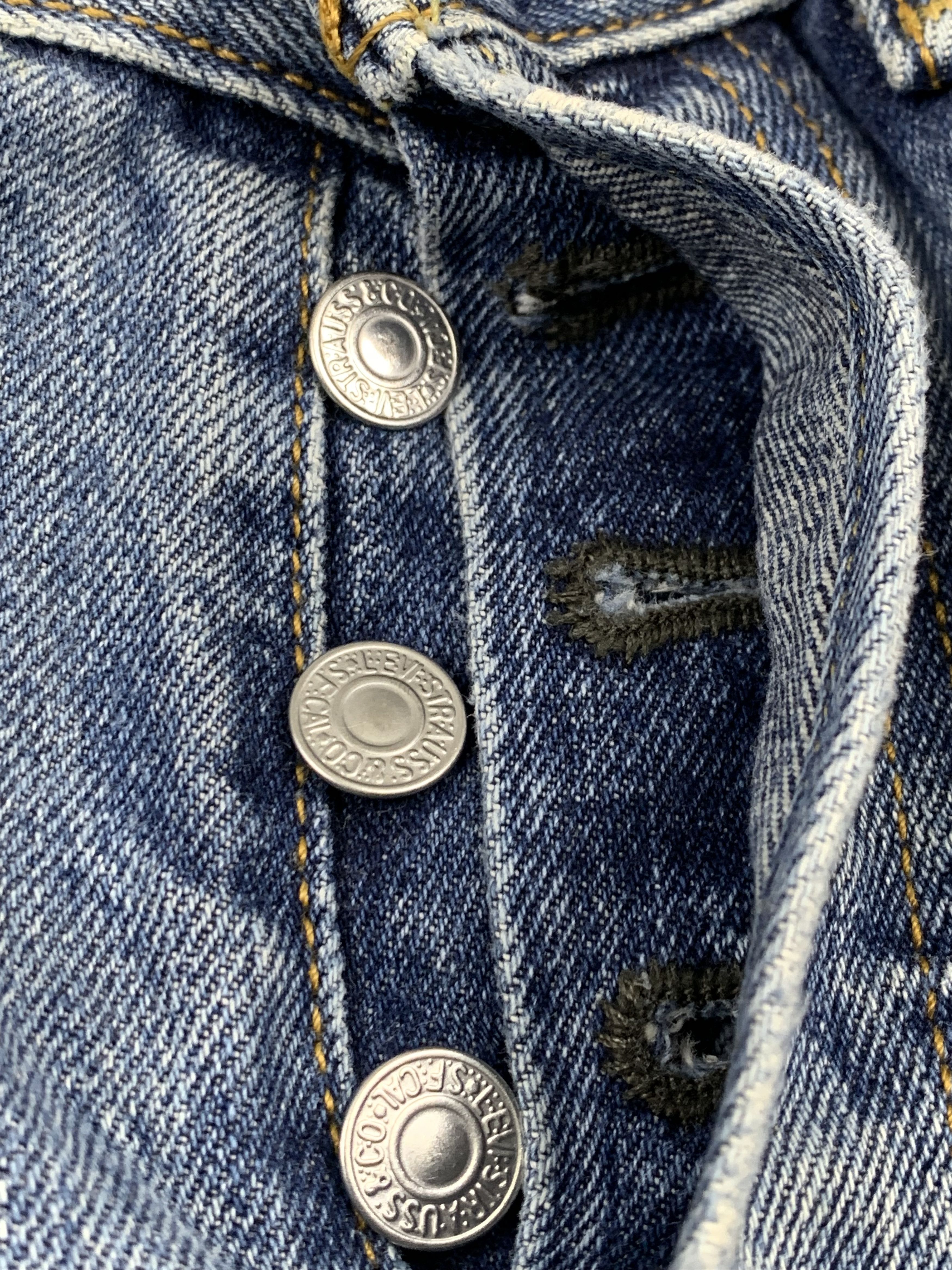 Levi's × Vintage Vintage Levis 501 Faded Blue Jeans DP1713 Size US 32 / EU 48 - 11 Thumbnail