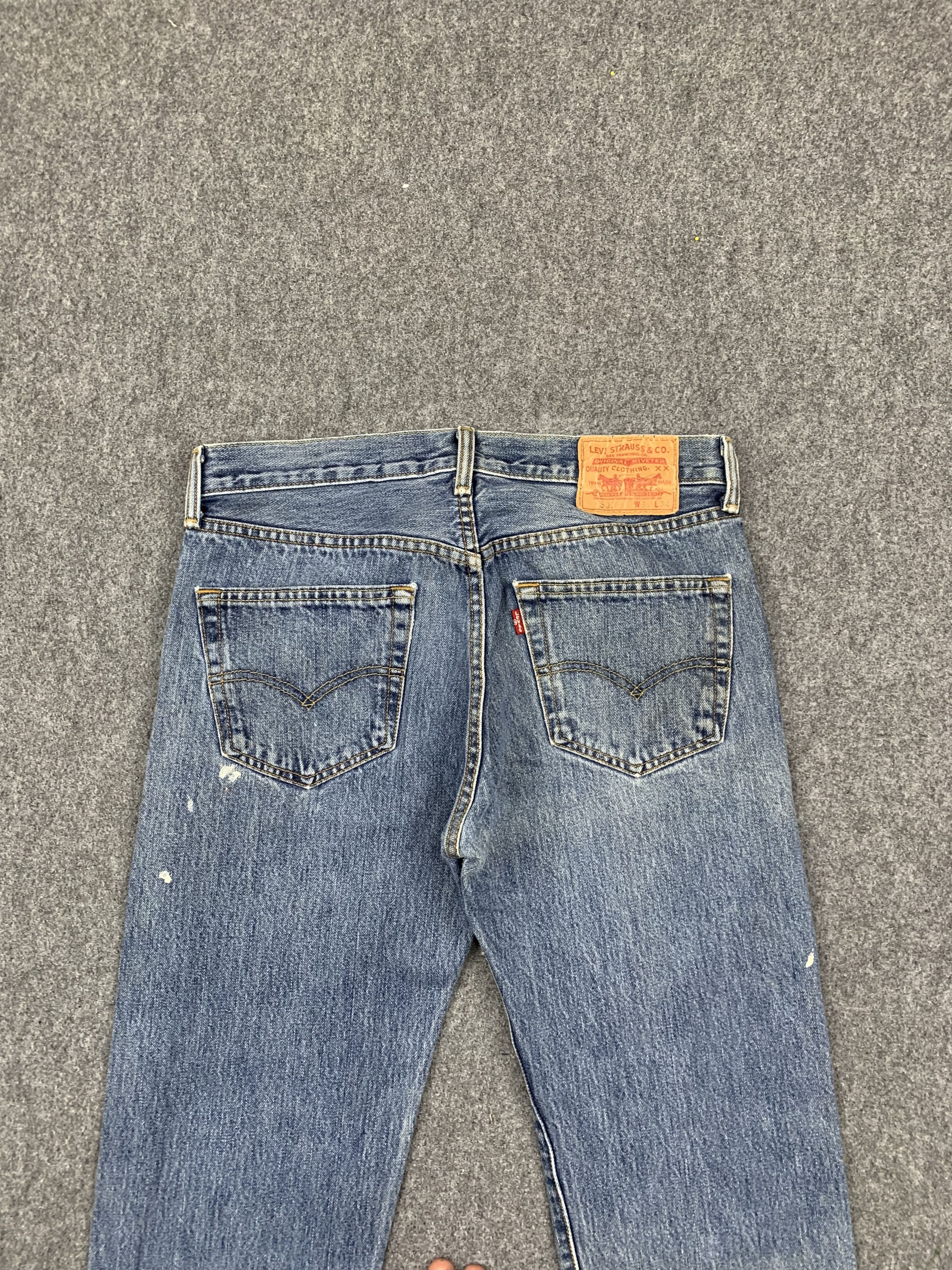 Levi's × Vintage Vintage Levis 501 Faded Blue Jeans DP1713 Size US 32 / EU 48 - 4 Thumbnail