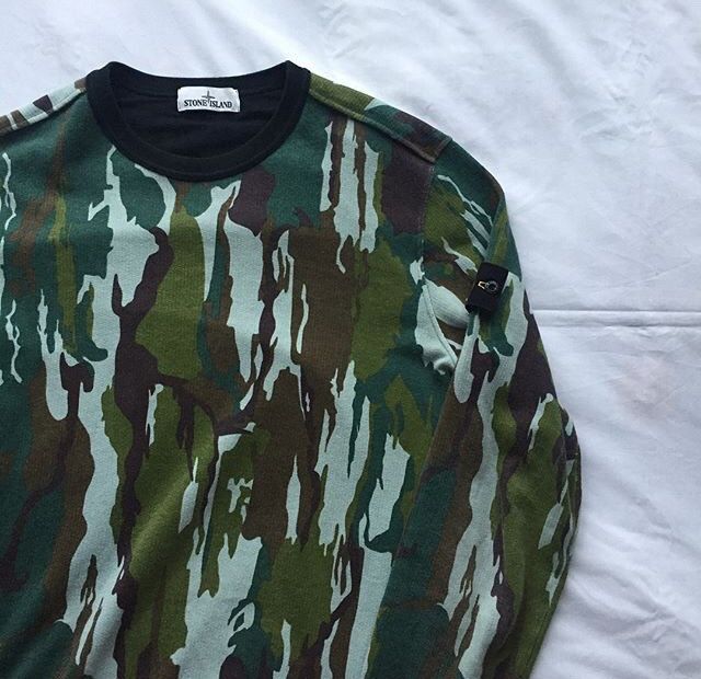 Stone island best sale flowing camo