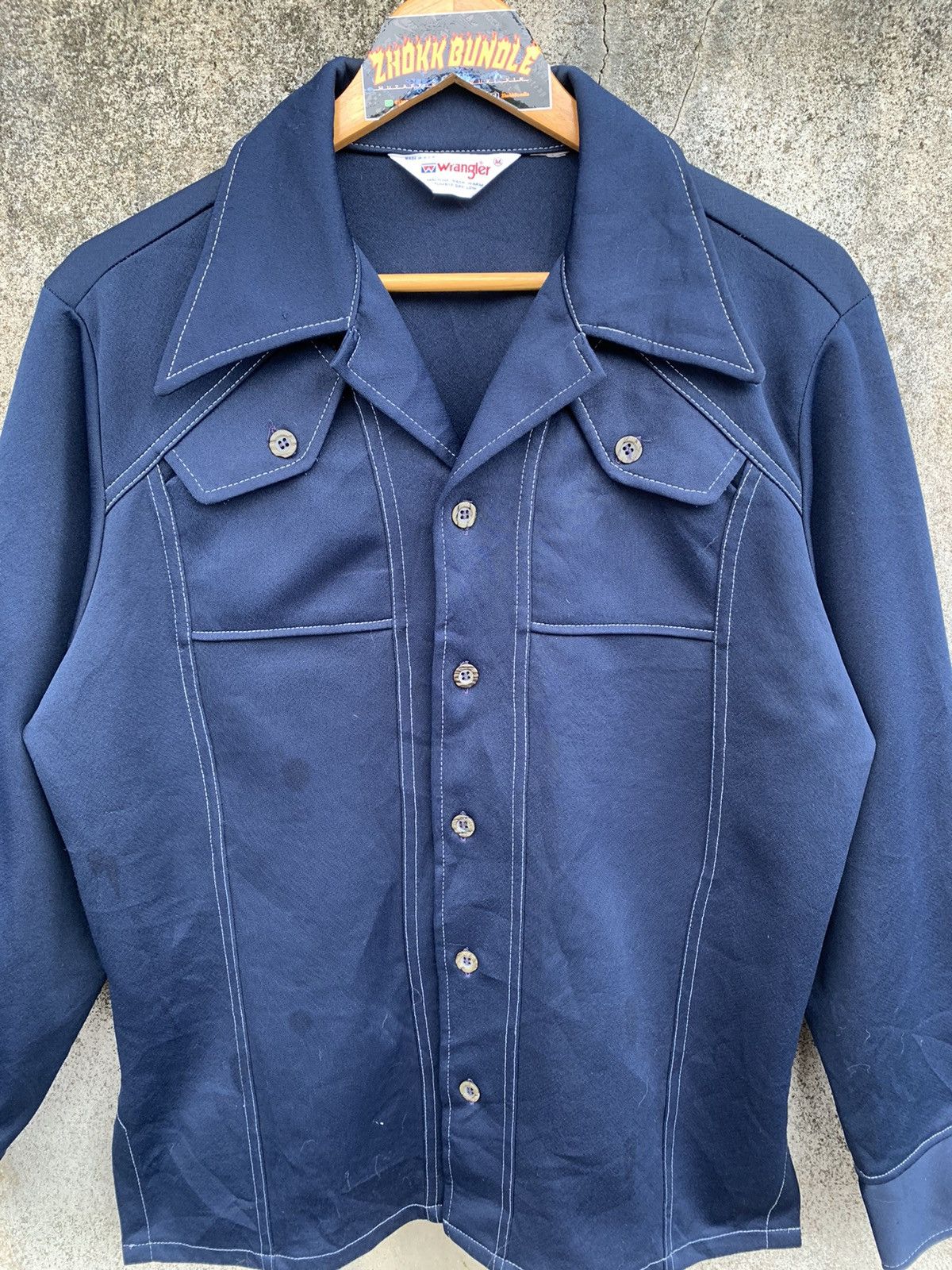 Vintage × Wrangler Vintage 70s Wrangler shirt jacket Size US M / EU 48-50 / 2 - 2 Thumbnail