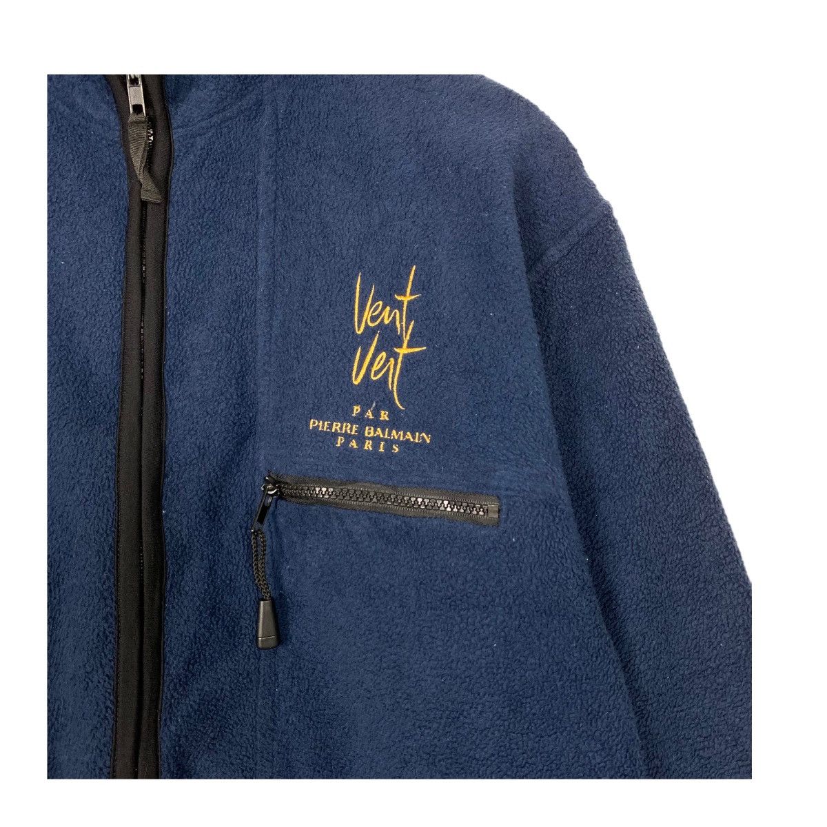 Balmain × Designer × Pierre Balmain Vintage Pierre Balmain Vent Vent Zipper Fleece Size US M / EU 48-50 / 2 - 6 Thumbnail