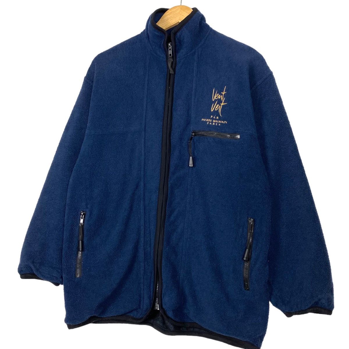 Balmain × Designer × Pierre Balmain Vintage Pierre Balmain Vent Vent Zipper Fleece Size US M / EU 48-50 / 2 - 2 Thumbnail