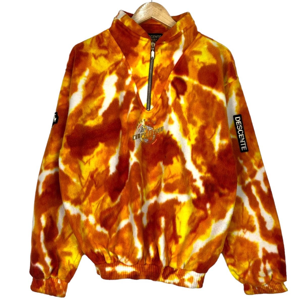 image of Vintage 90's Descente Nice Colour Fleece in Yellow, Men's (Size Large)